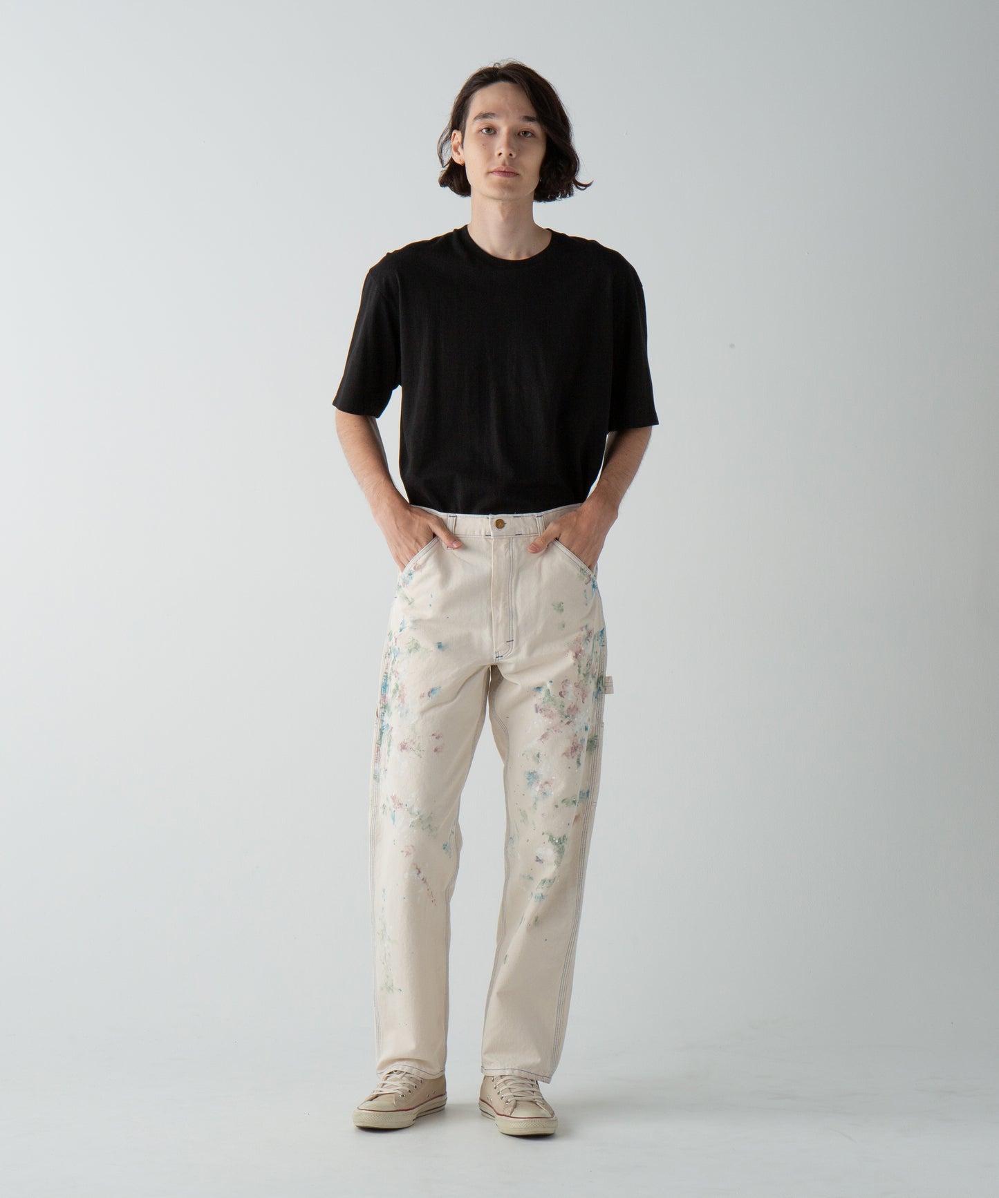 CHARIE PANTS THE ORIGINAL / VINTAGE WASH w PAINT / FADE NATURAL