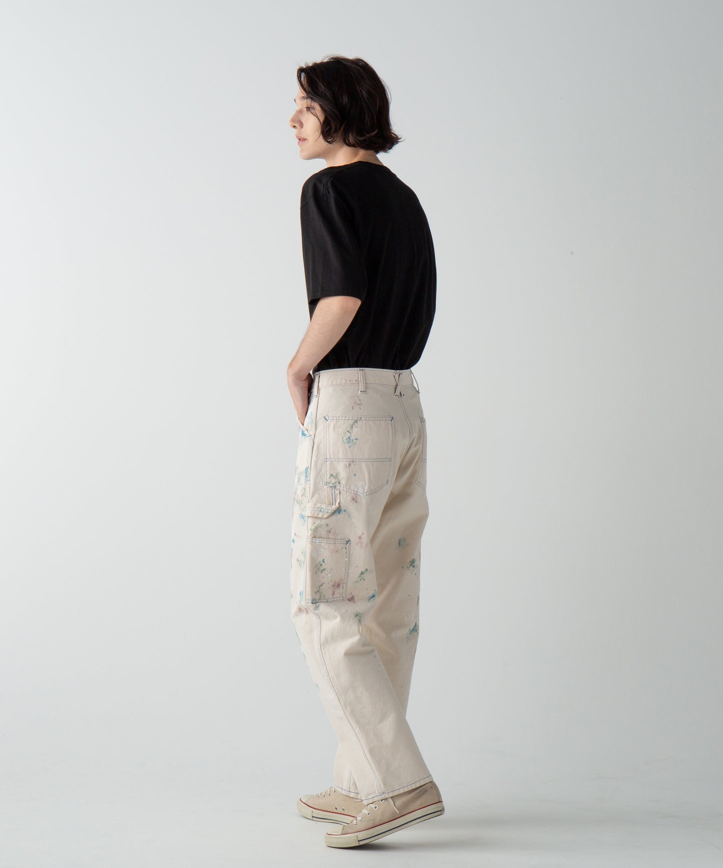 CHARIE PANTS THE ORIGINAL / VINTAGE WASH w PAINT / FADE NATURAL