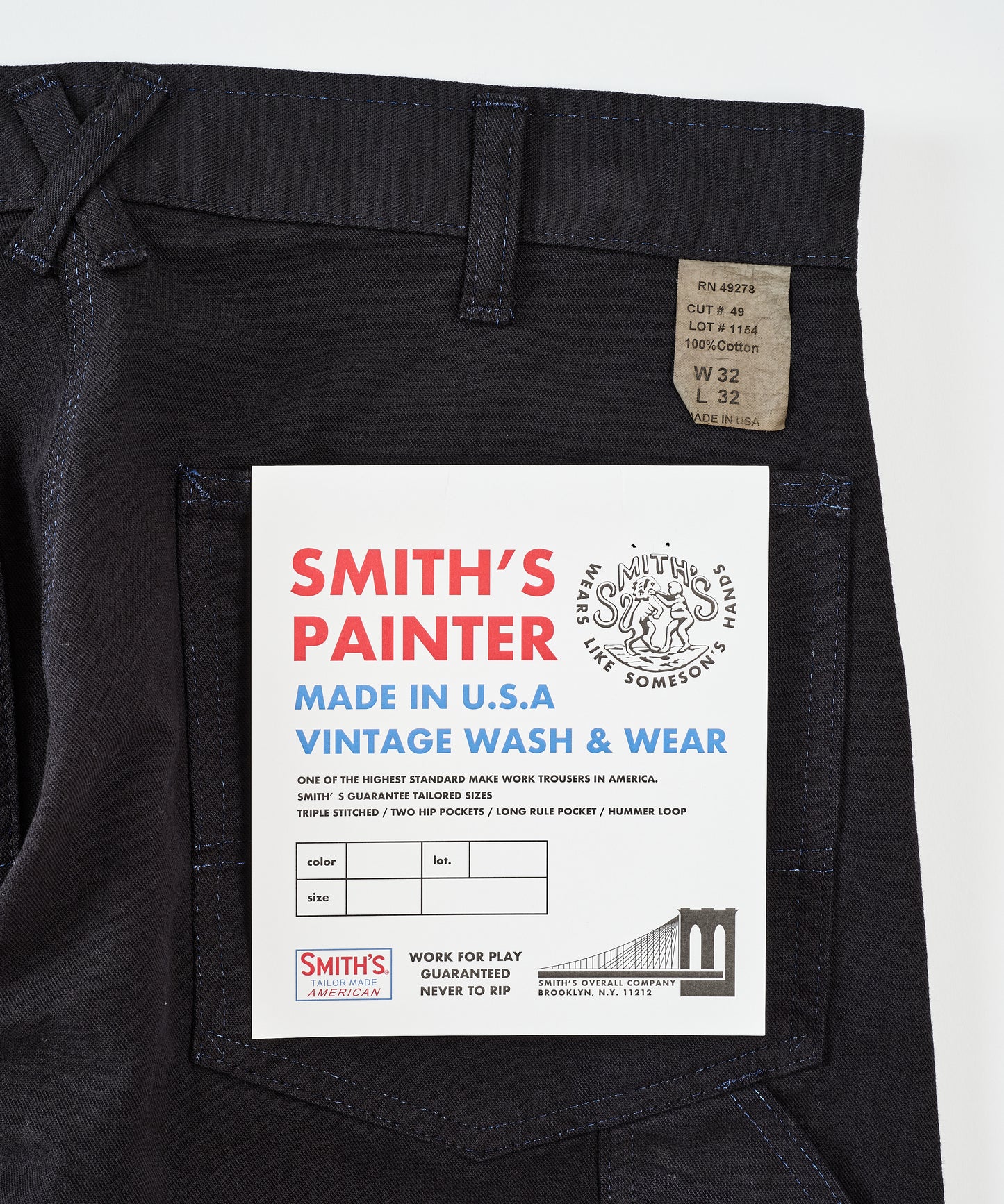 CHARIE PANTS THE ORIGINAL / VINTAGE WASH / BLACK O.D