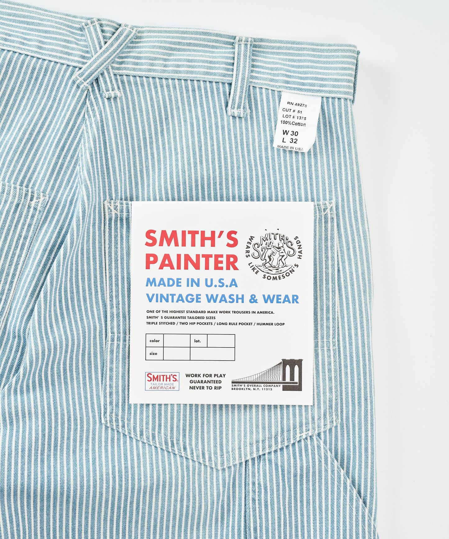 CHARIE PANTS THE ORIGINAL / VINTAGE WASH / FADE HICKORY