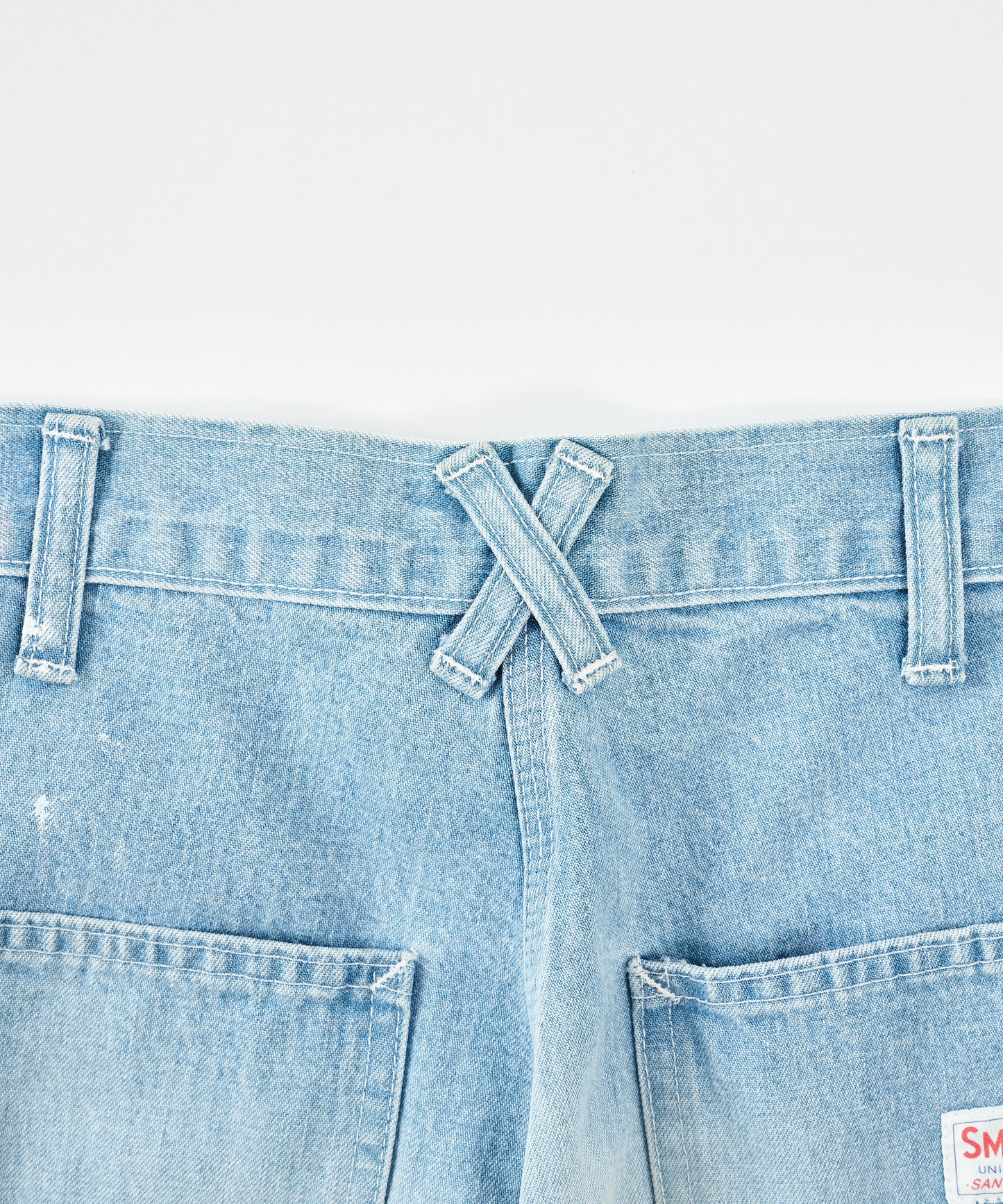 CHARIE PANTS THE ORIGINAL / VINTAGE WASH w PAINT / FADE INDIGO