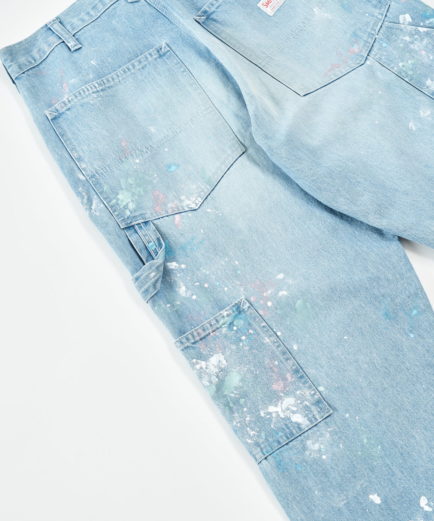 CHARIE PANTS THE ORIGINAL / VINTAGE WASH w PAINT / FADE INDIGO