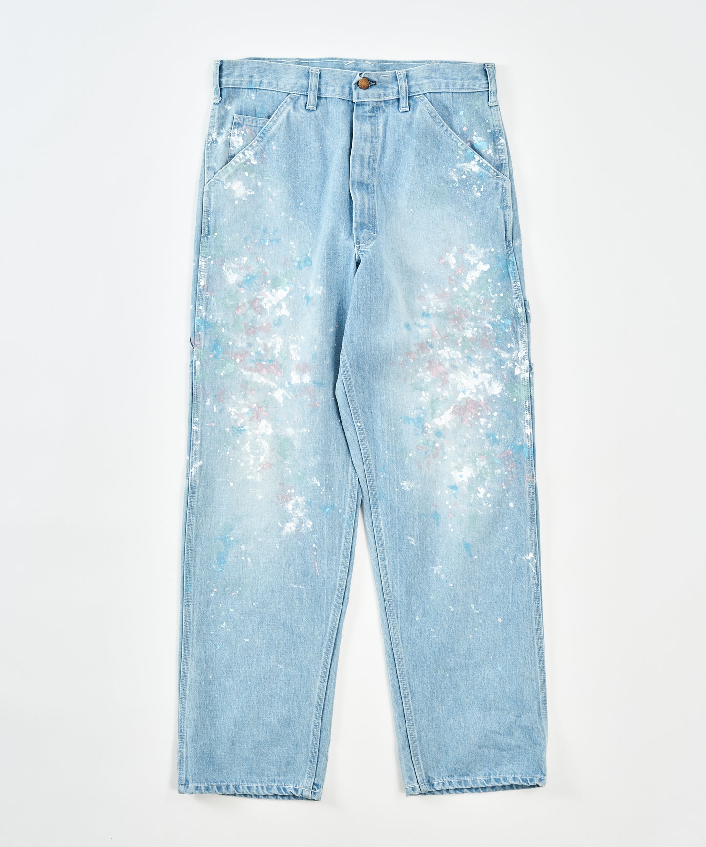 CHARIE PANTS THE ORIGINAL / VINTAGE WASH w PAINT / FADE INDIGO