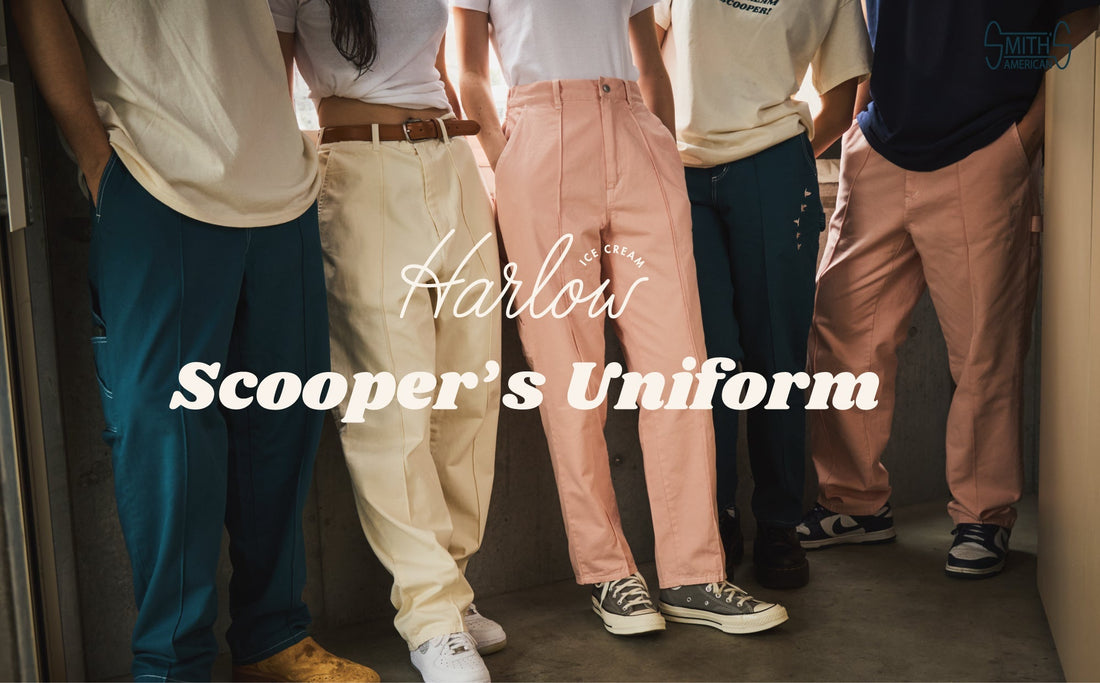 Harlow x SMITH'S AMERICAN SCOOPER'S UNIFORM and on