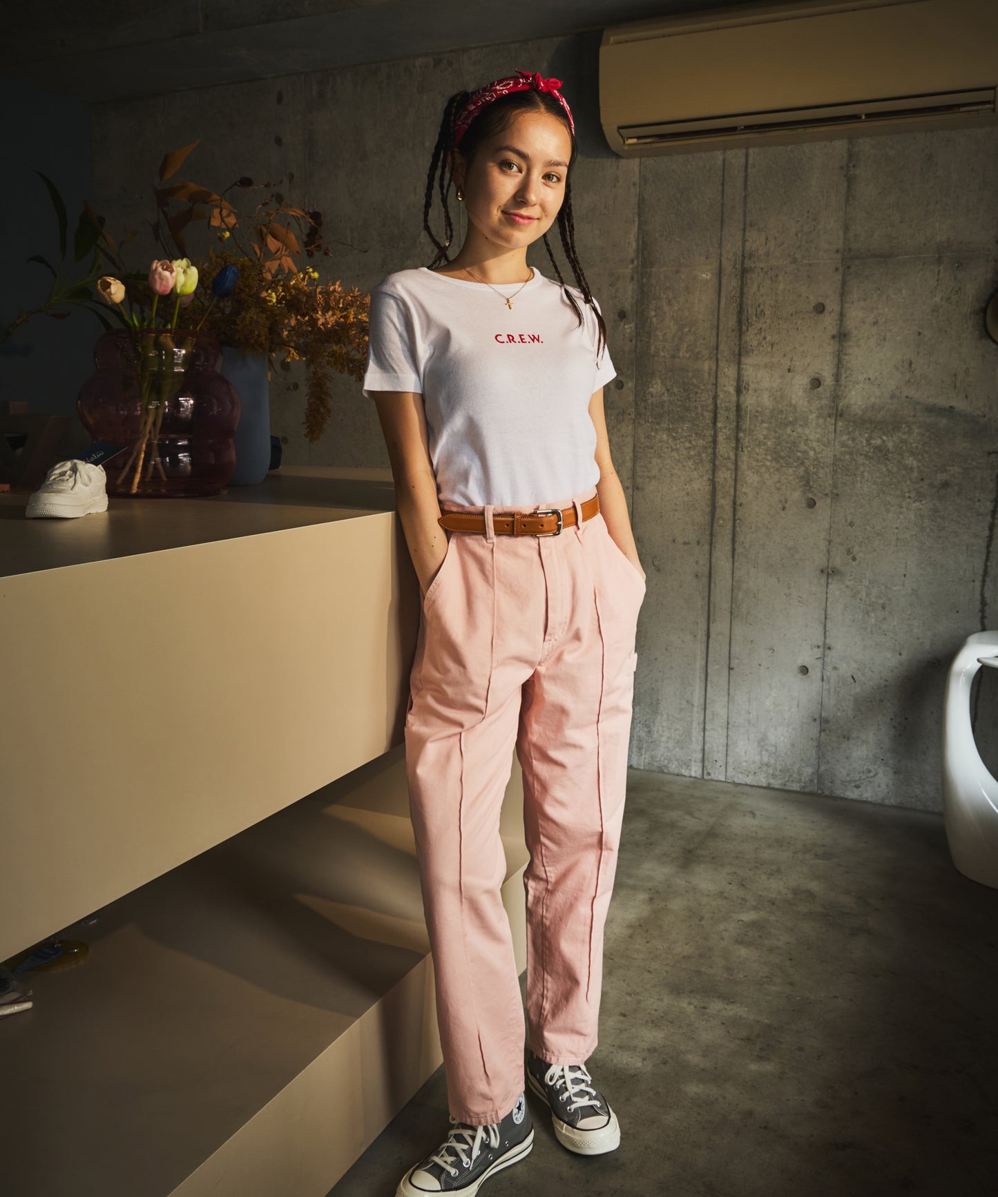 x harlow SCOOPER'S UNIFORM / LES HALLES PAINTER / PINK