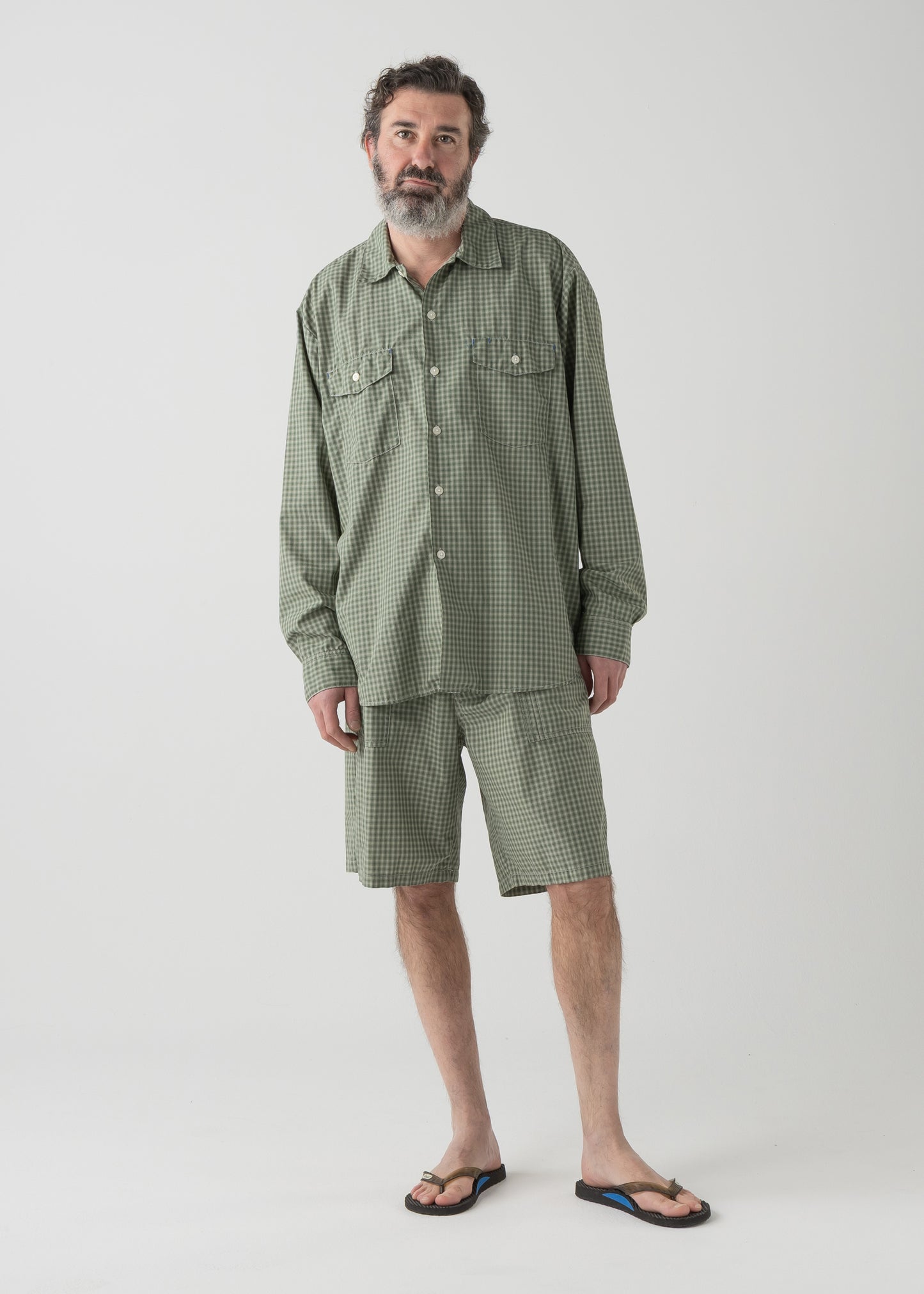 BROOKLYN work shirts  / T/C American plaid [OLIVE]