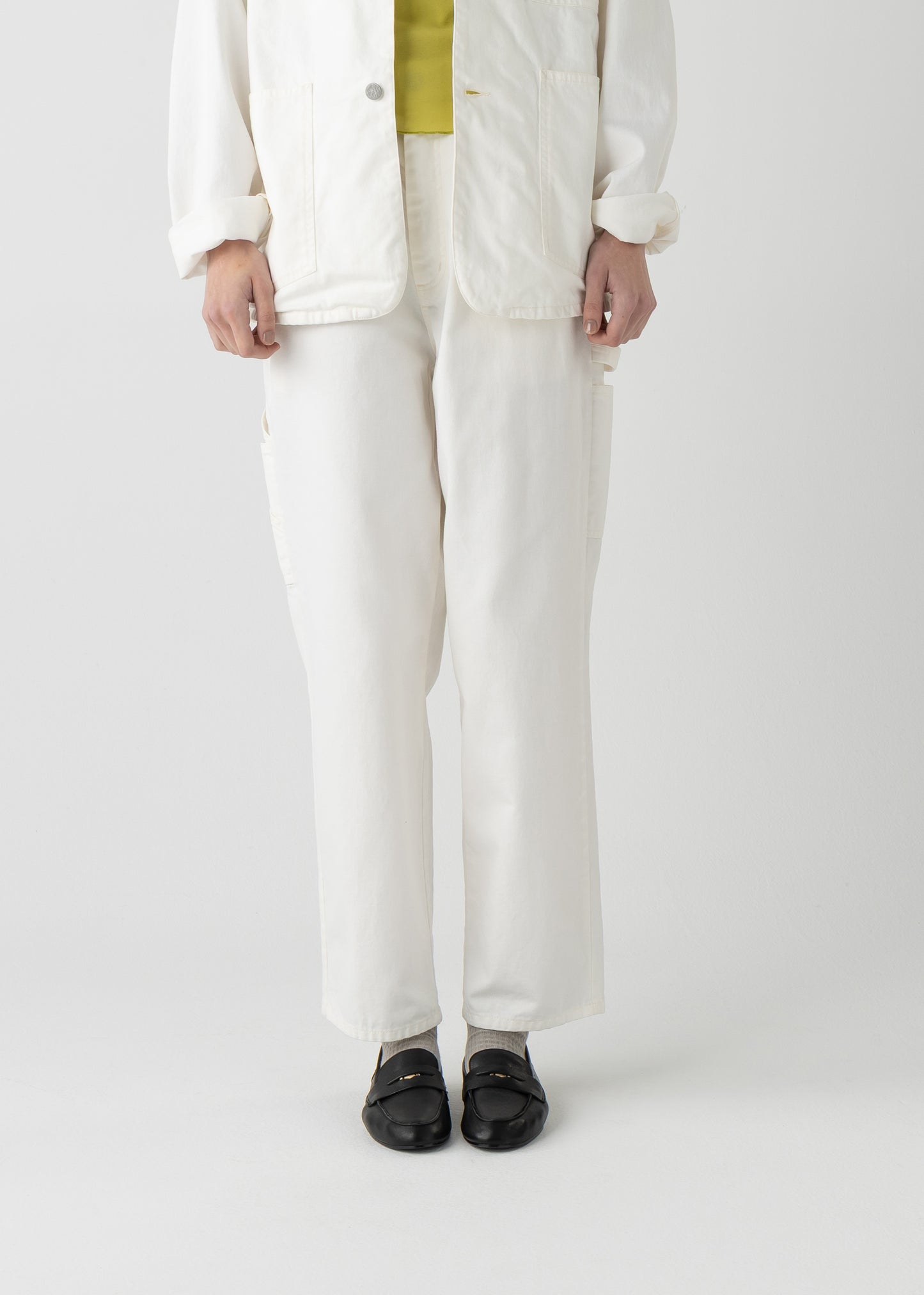 "LES HALLES" painter / 10oz color denim [WHITE DENIM]