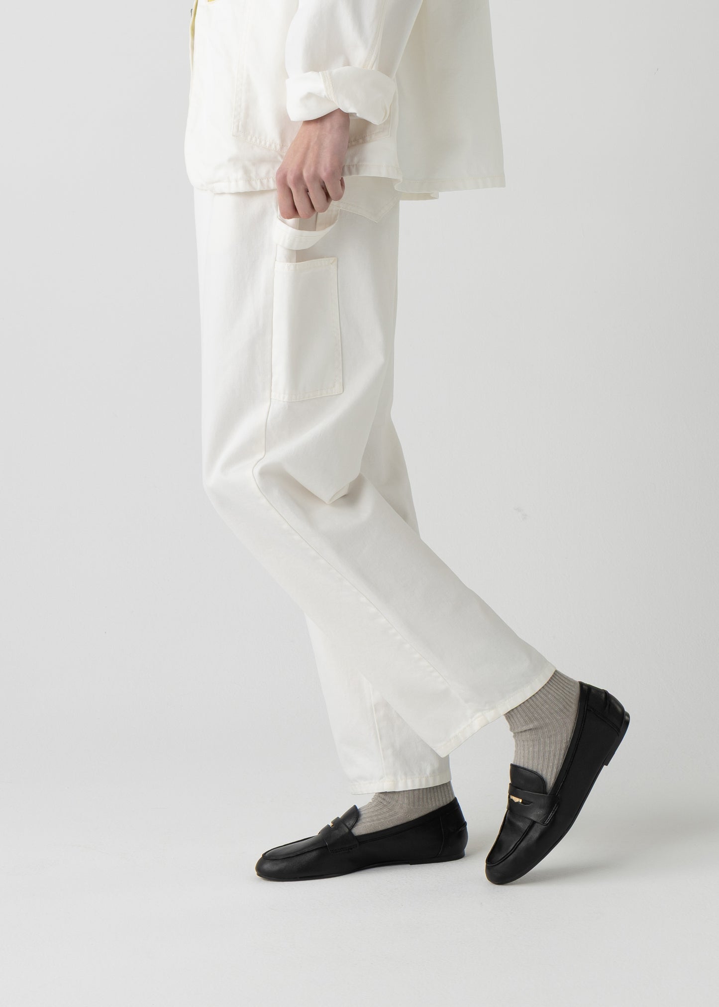 "LES HALLES" painter / 10oz color denim [WHITE DENIM]