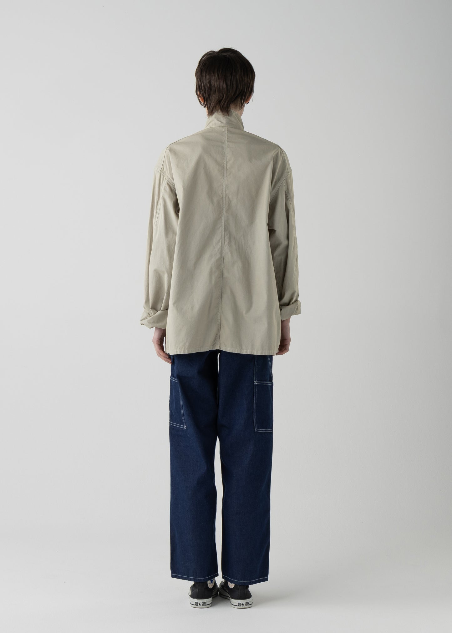 LES HALLES coverall /  cotton cordlane  [KHAKI]