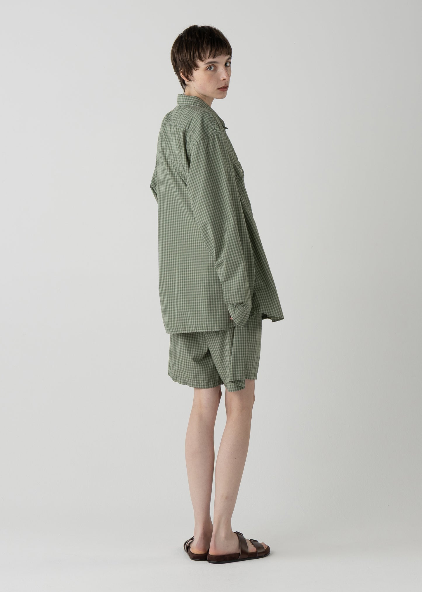 BROOKLYN work shirts  / T/C American plaid [OLIVE]