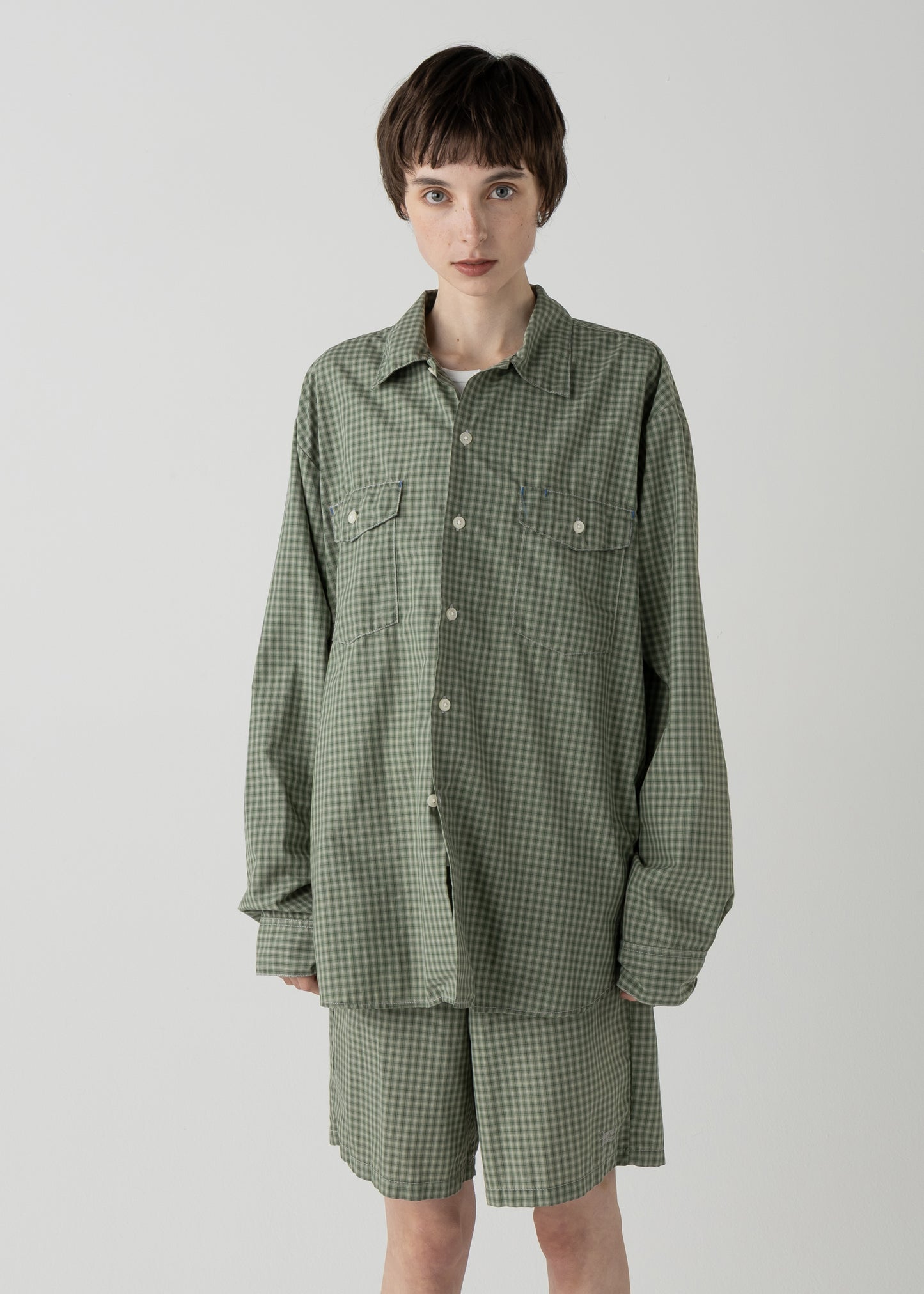 BROOKLYN work shirts  / T/C American plaid [OLIVE]