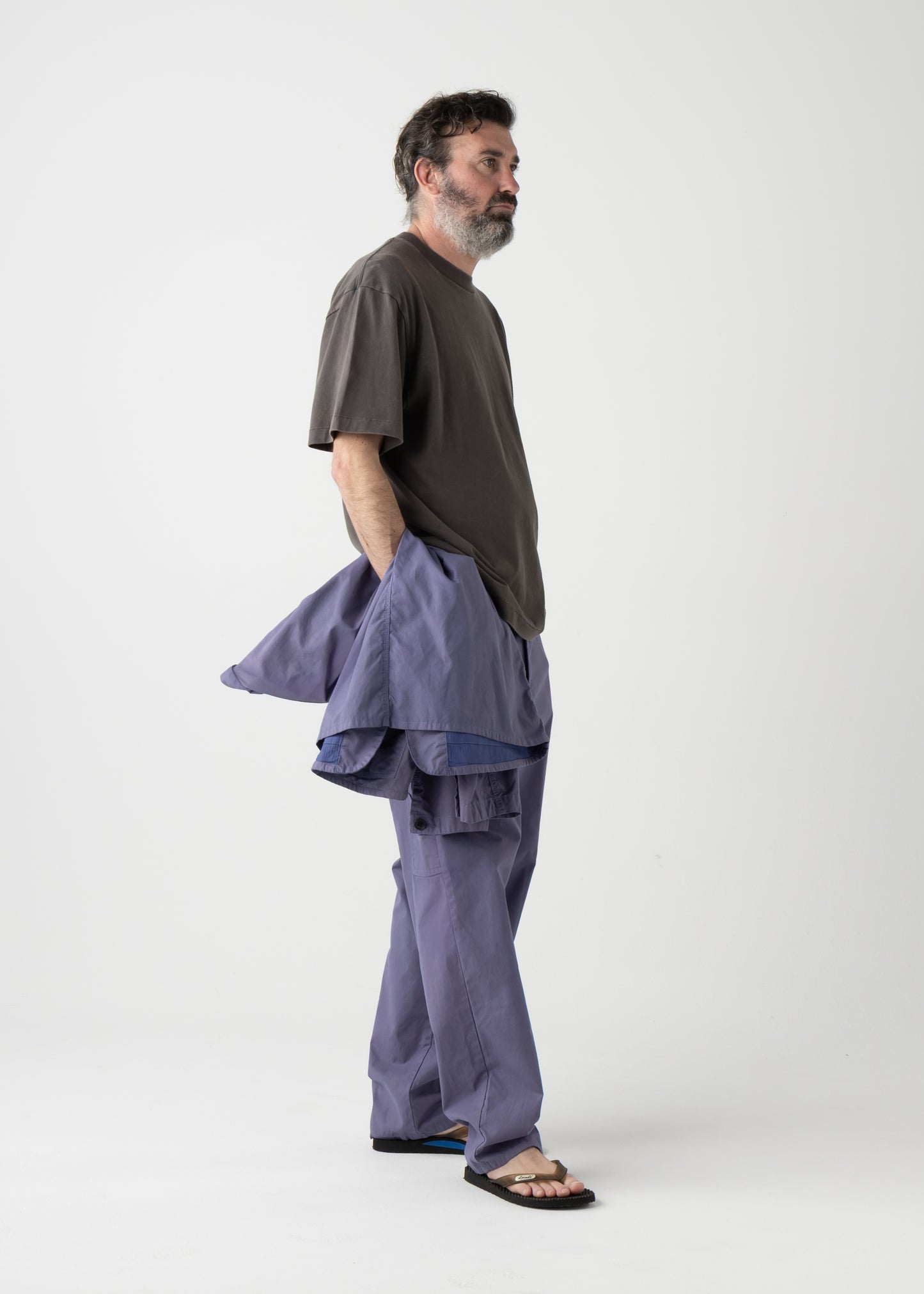 "LES HALLES" painter / cotton cordlane  [NAVY]