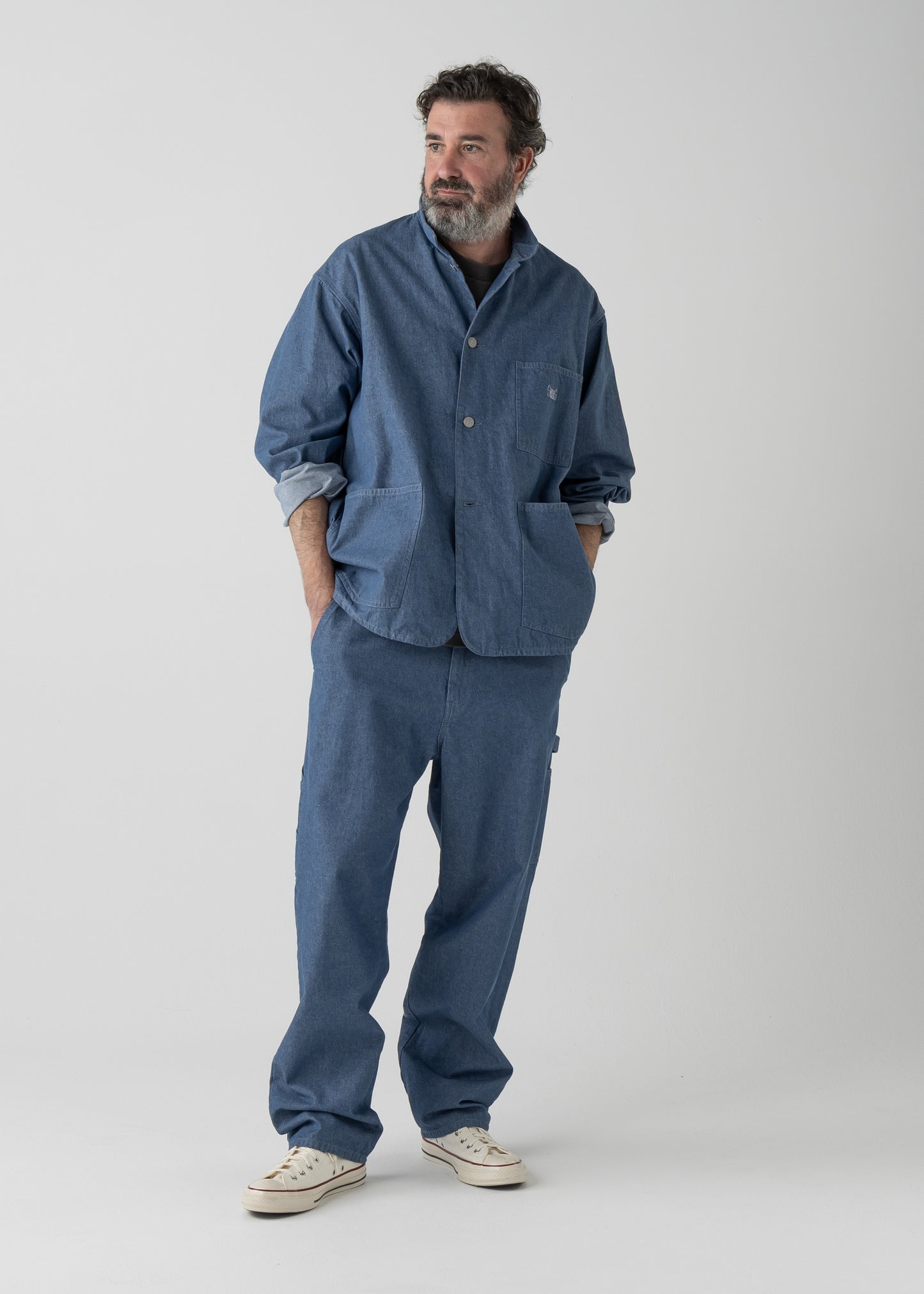 "LES HALLES" painter / 10oz color denim [BLUE DENIM]