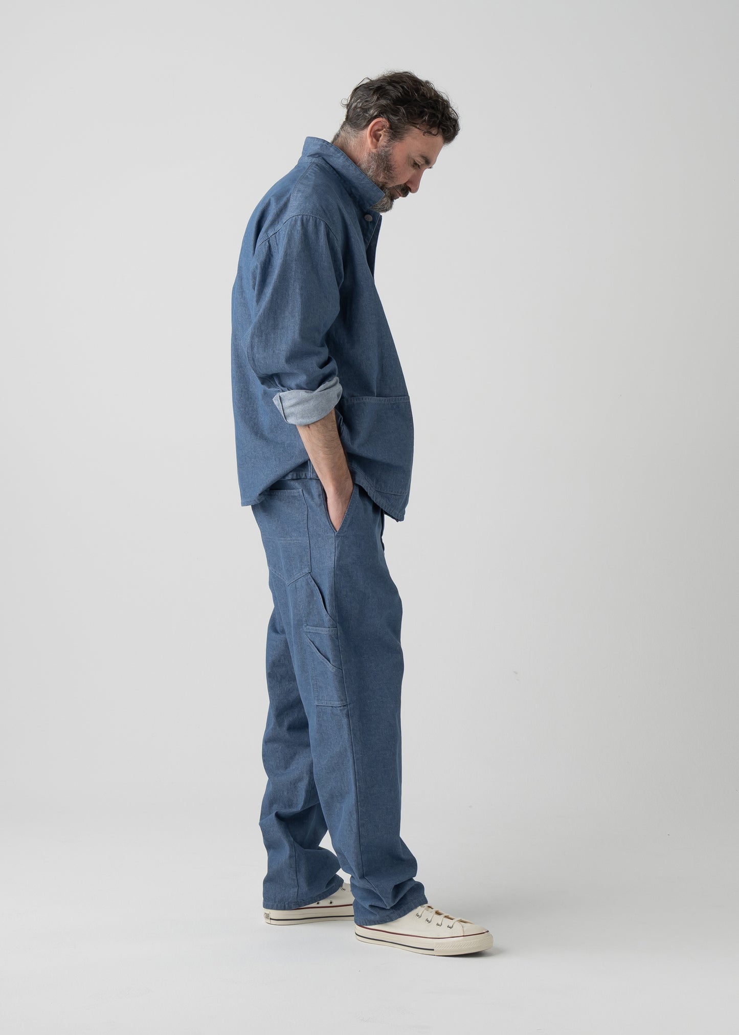 "LES HALLES" painter / 10oz color denim [BLUE DENIM]