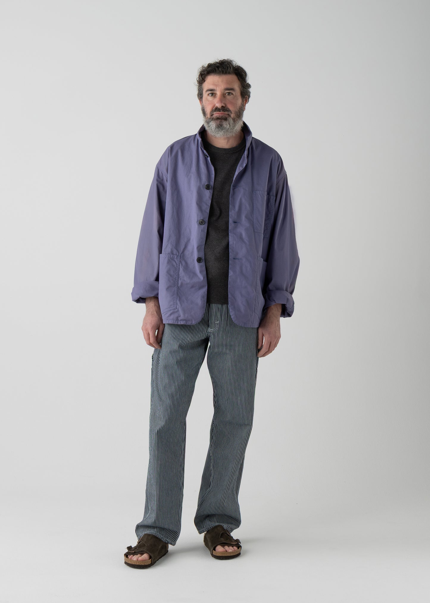 LES HALLES coverall /  cotton cordlane  [NAVY]