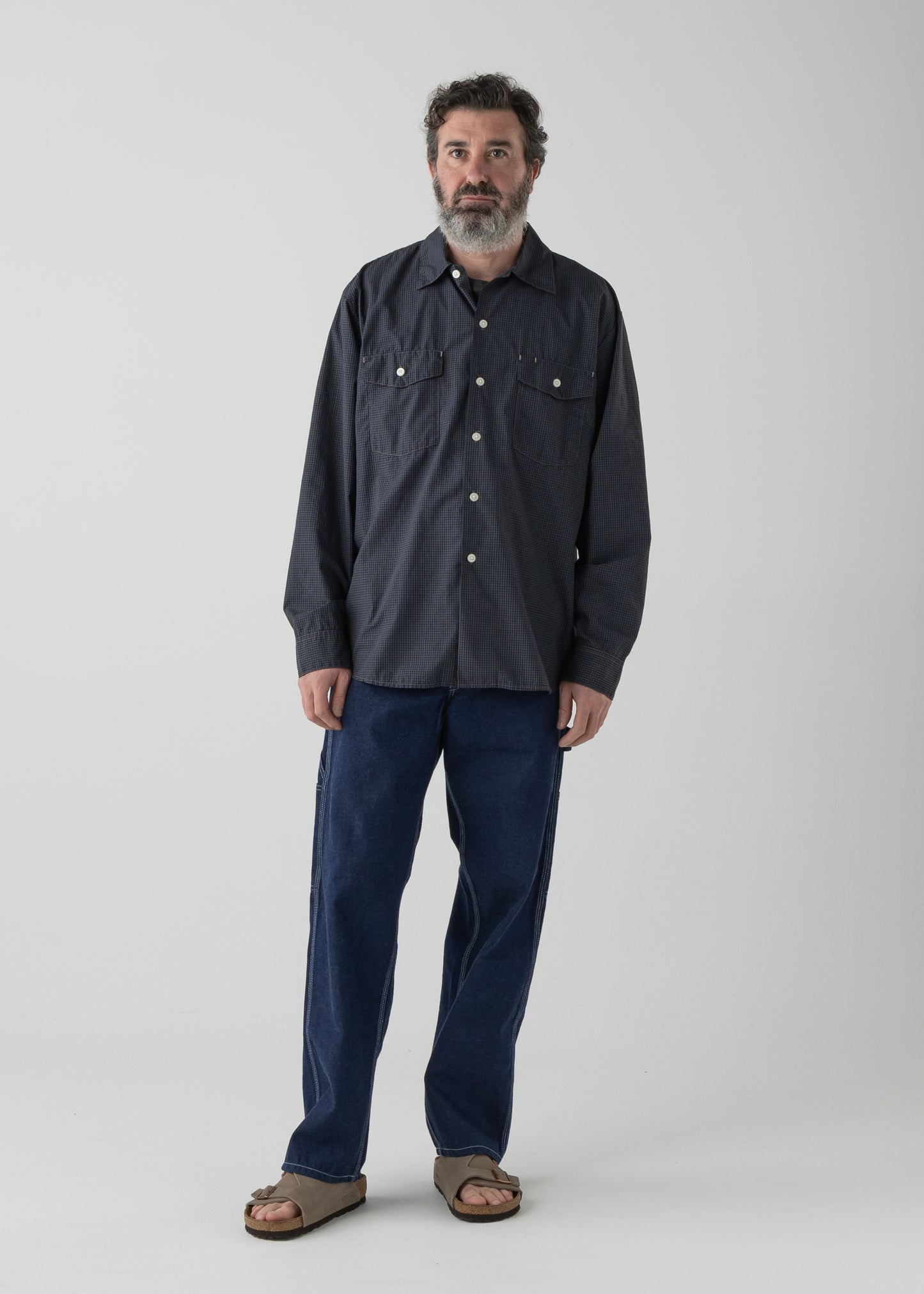 BROOKLYN work shirts  / T/C American plaid [NAVY]