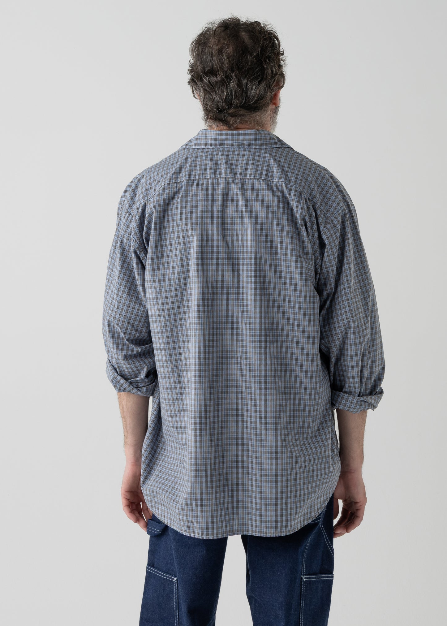 BROOKLYN work shirts  / T/C American plaid [BLUE]