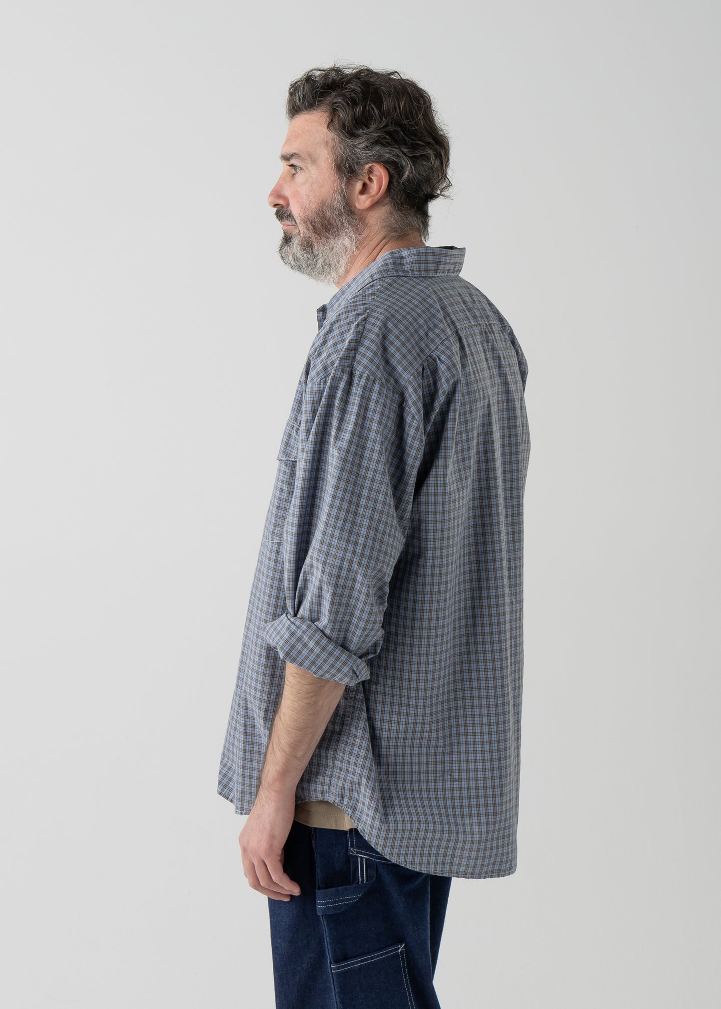 BROOKLYN work shirts  / T/C American plaid [BLUE]