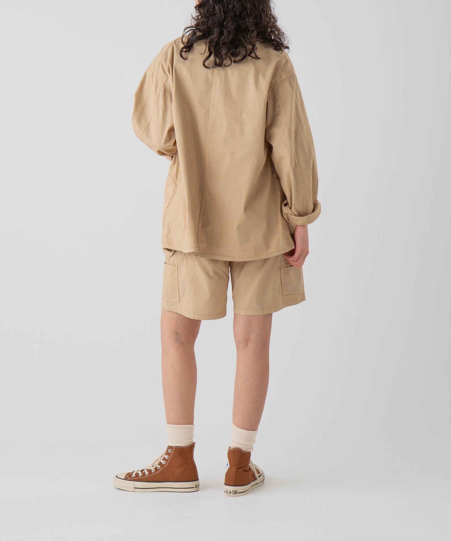 "LES HALLES" jacket / cotton cordlane  [BEIGE]