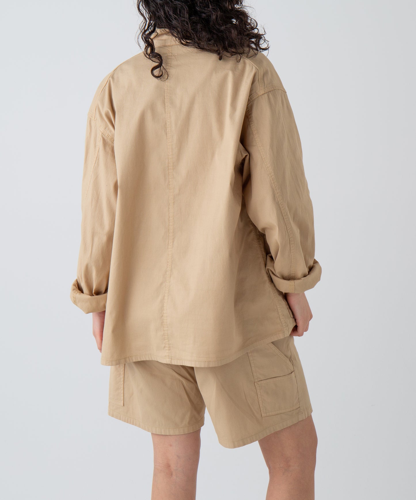 "LES HALLES" jacket / cotton cordlane  [BEIGE]