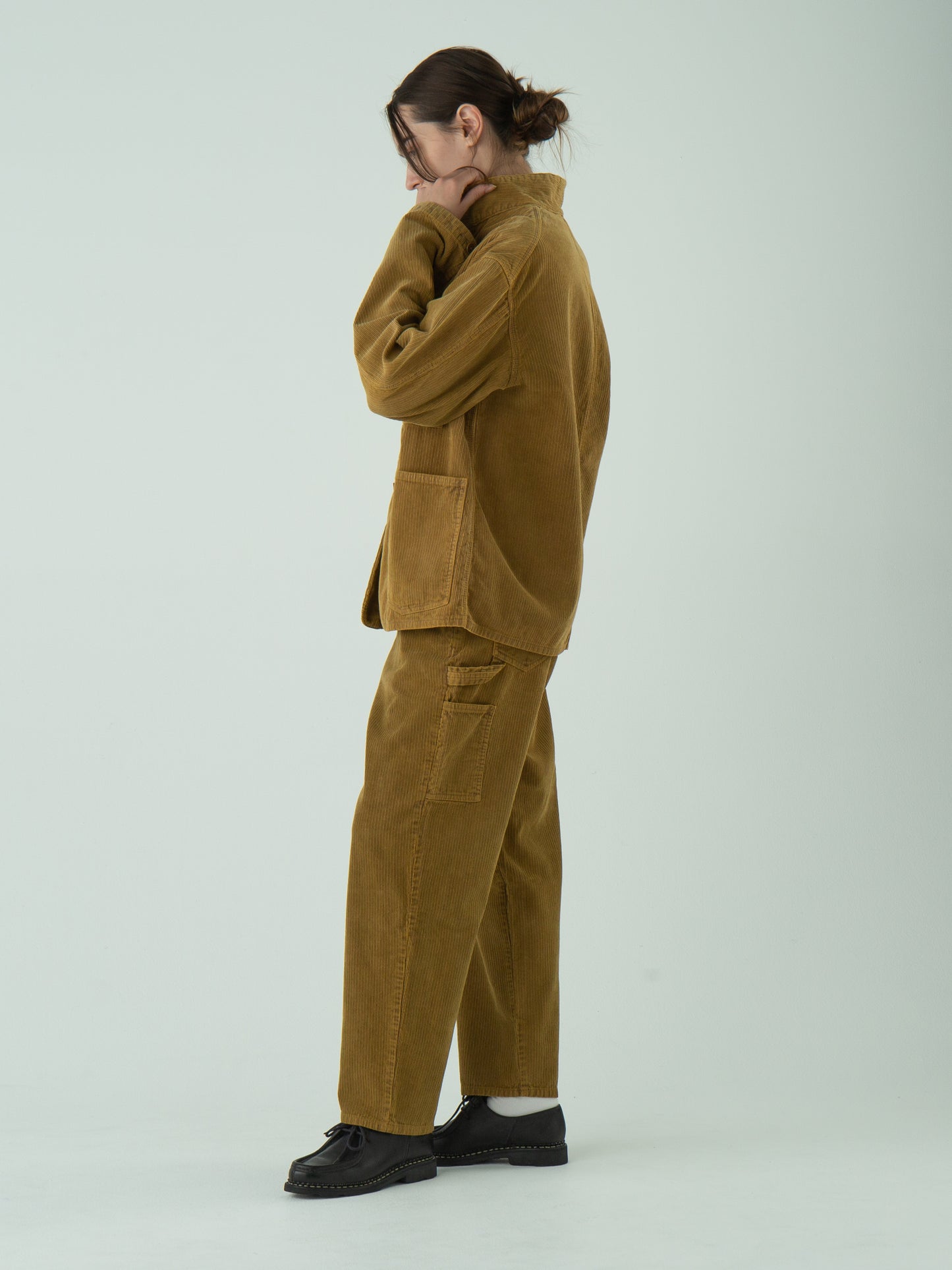 "LES HALLES" jacket /  uneven cord  [MOCHA]