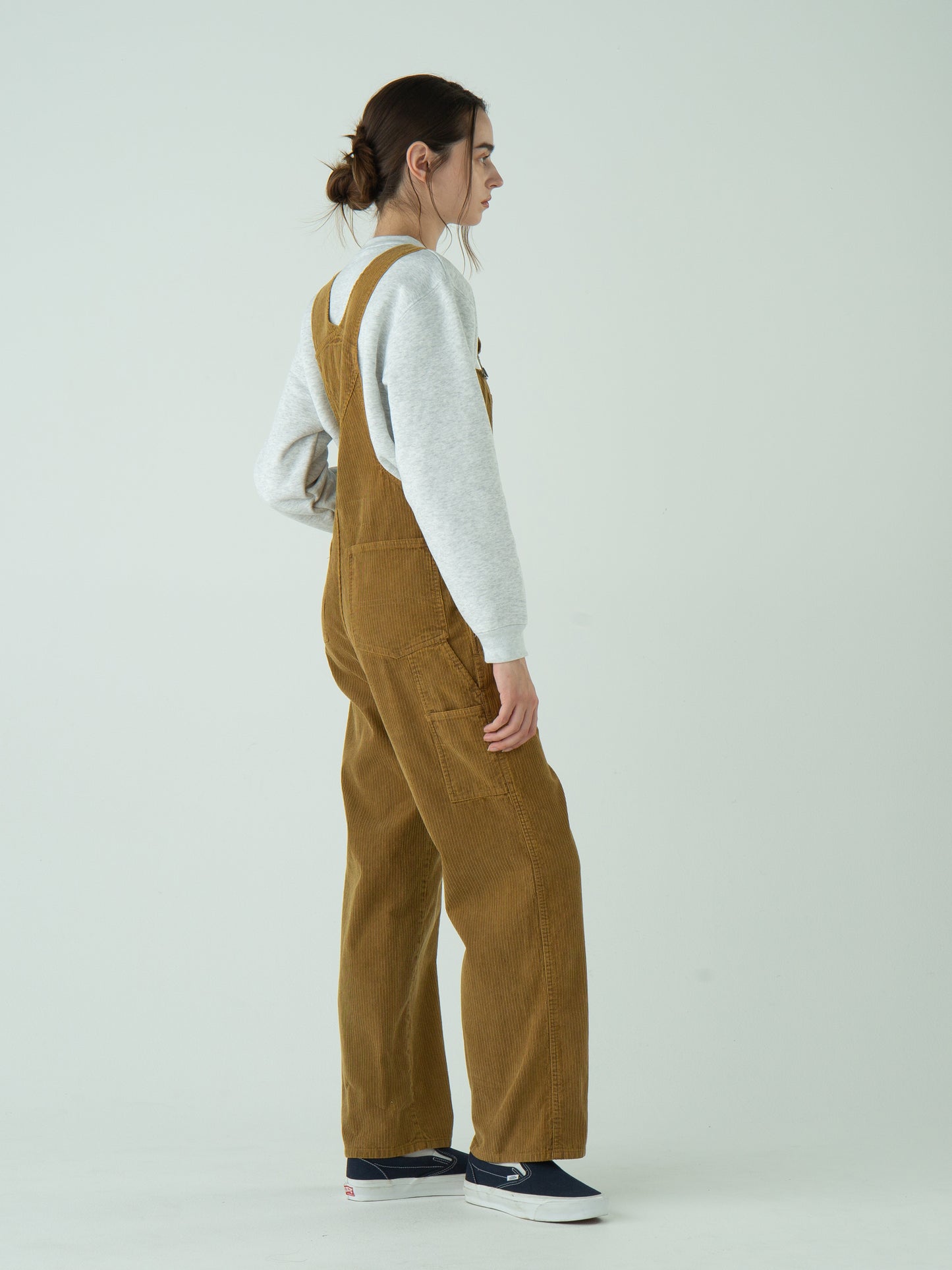 "LES HALLES" overall / uneven cord [MOCHA]