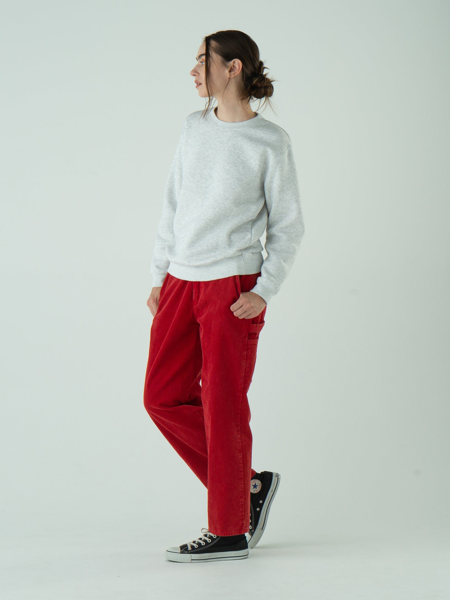 "LES HALLES" painter / uneven cord  [RED]