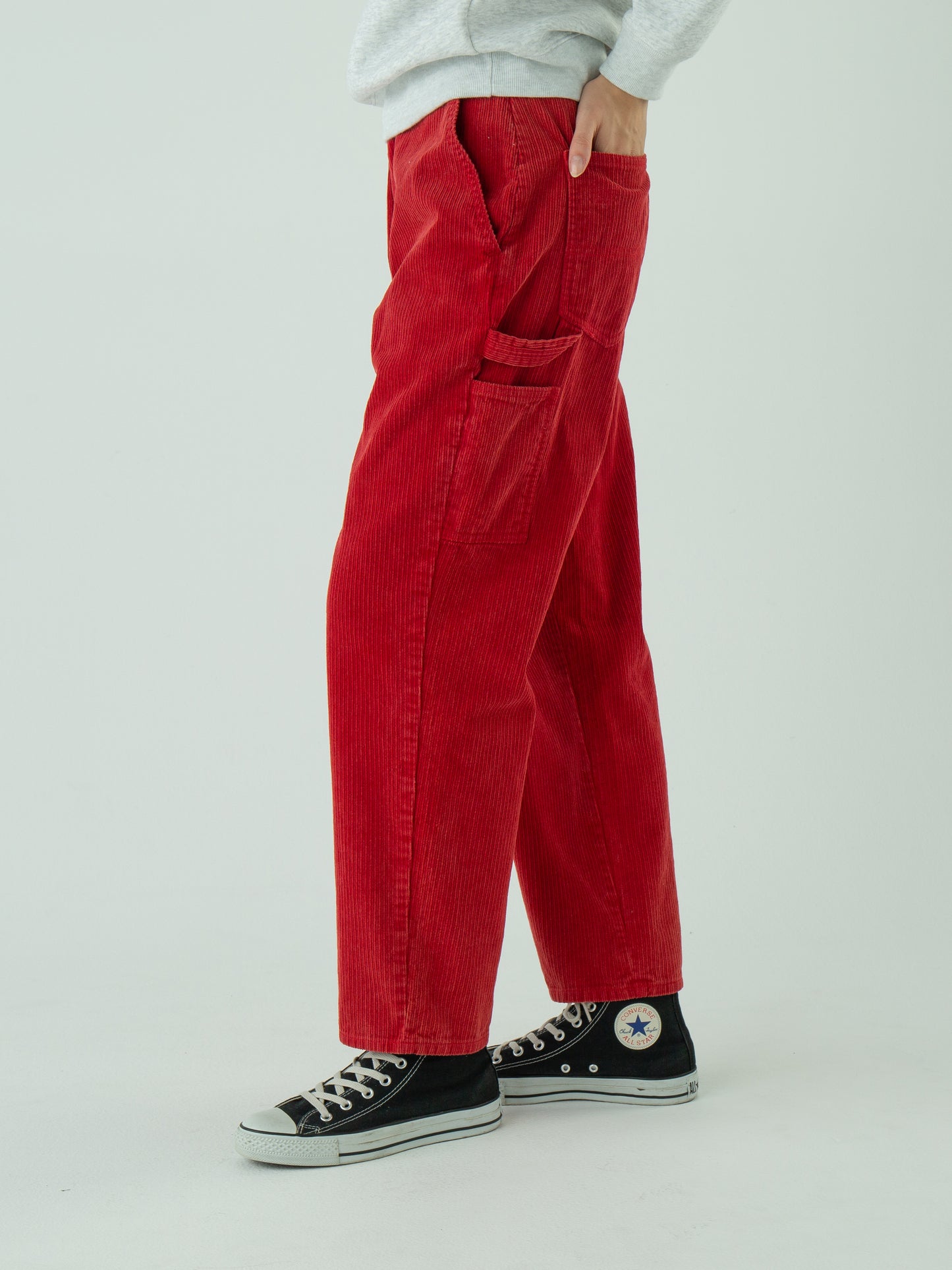 "LES HALLES" painter / uneven cord  [RED]