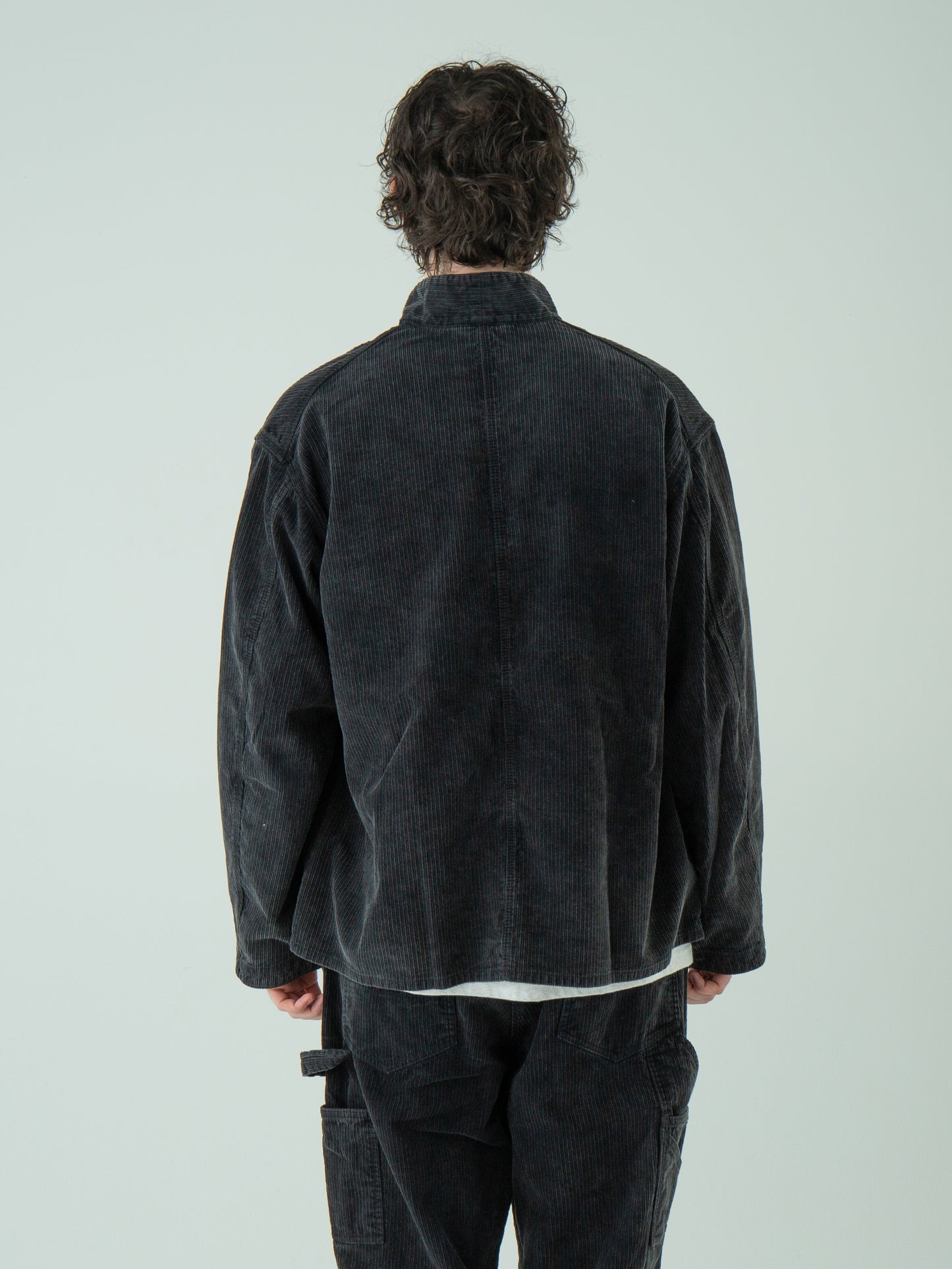 "LES HALLES" jacket / uneven cord  [NOIR]