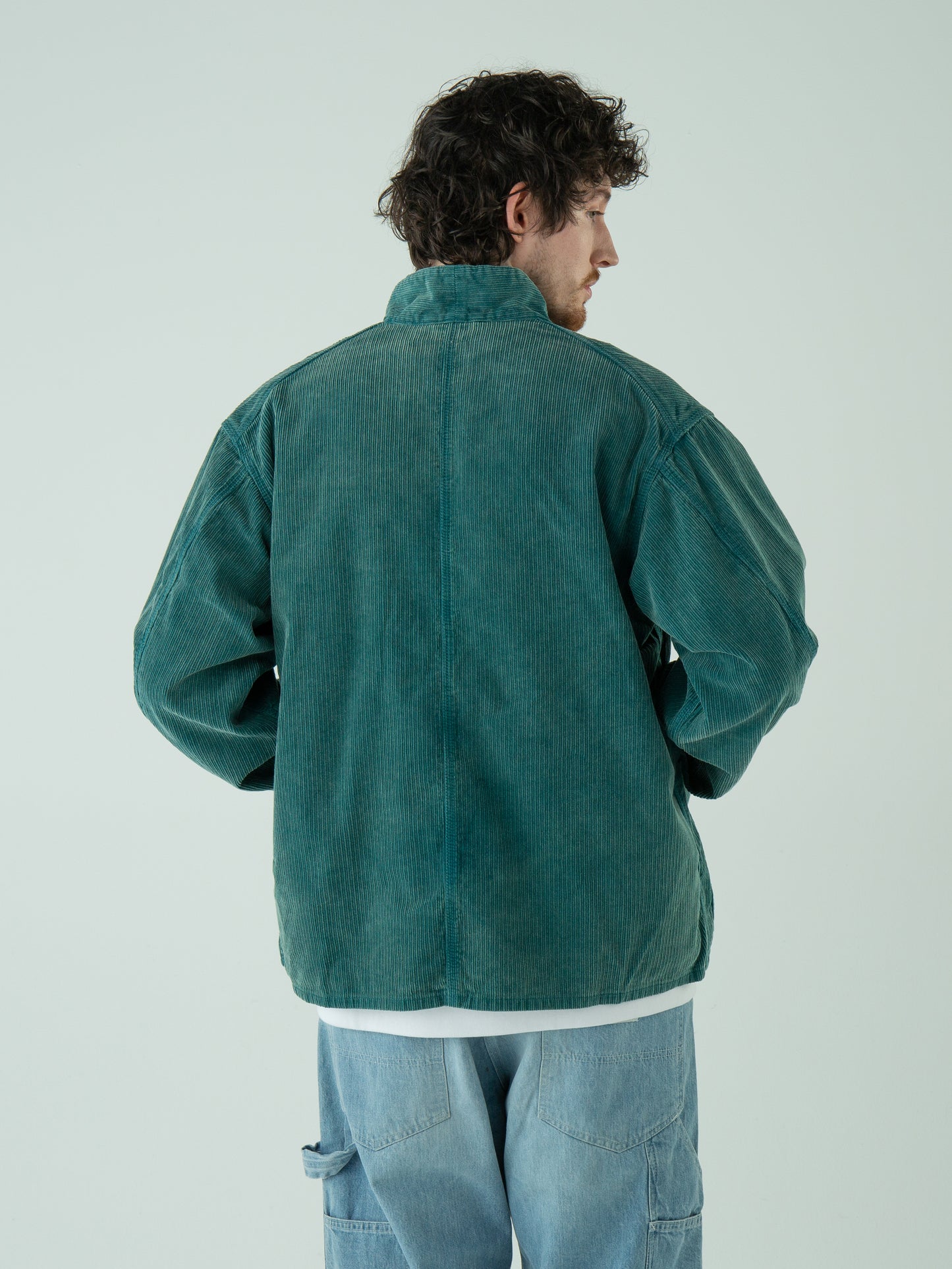 "LES HALLES" jacket /  uneven cord  [JADE]