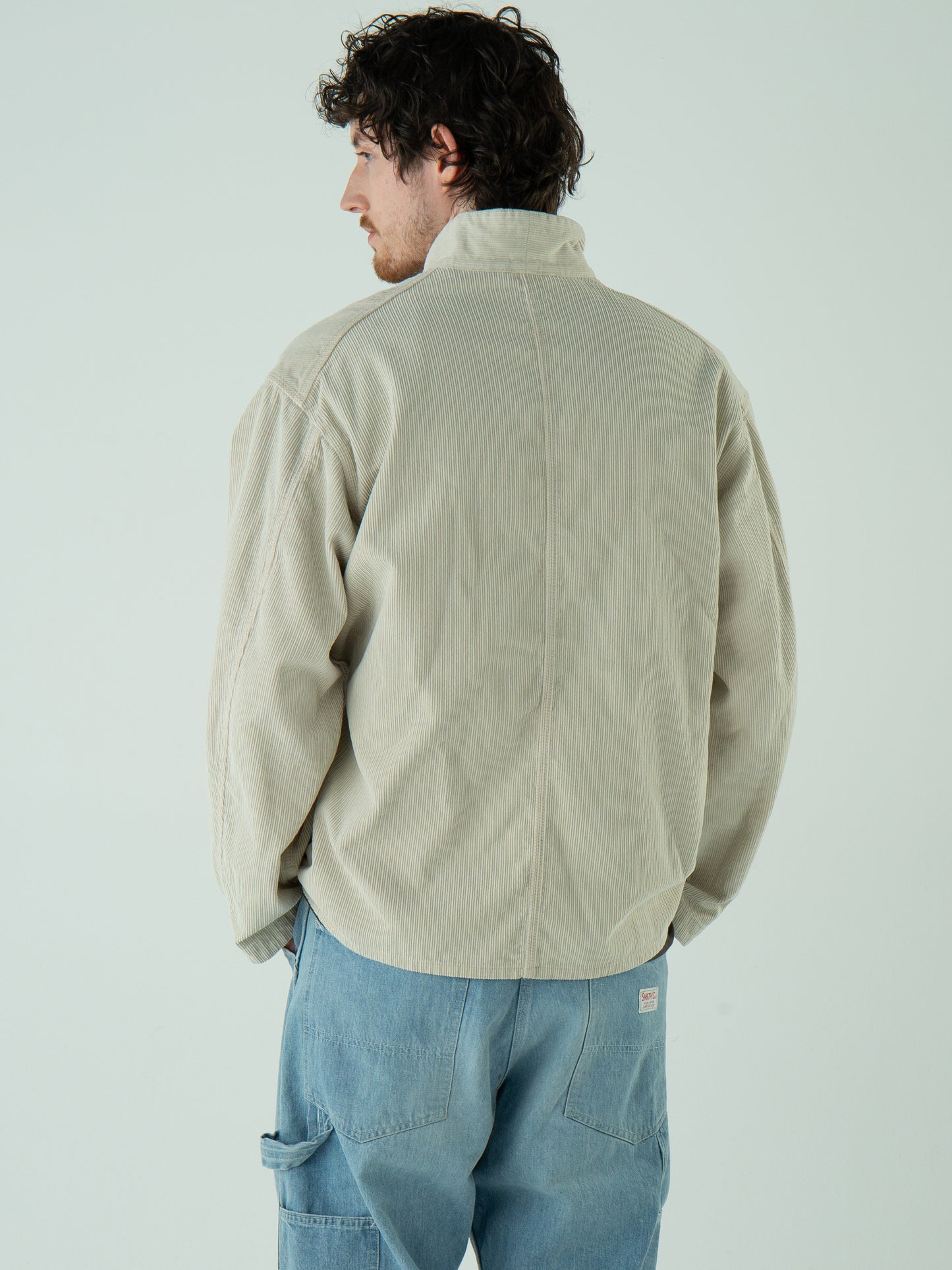 "LES HALLES" jacket /  uneven cord  [STONE]