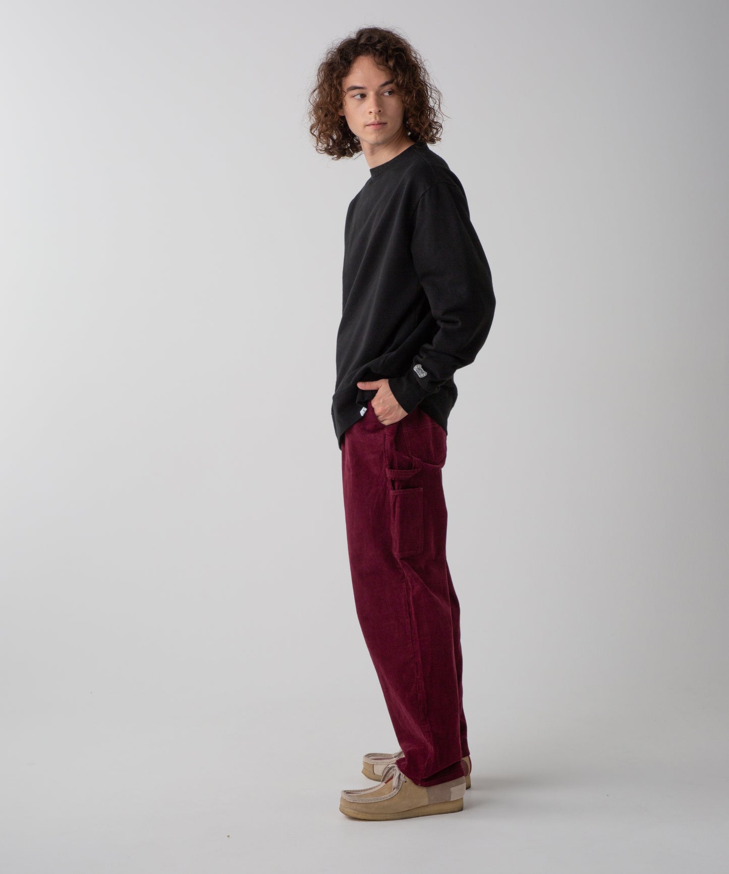 LES HALLES painter / 14W corduroy  [bordeaux]