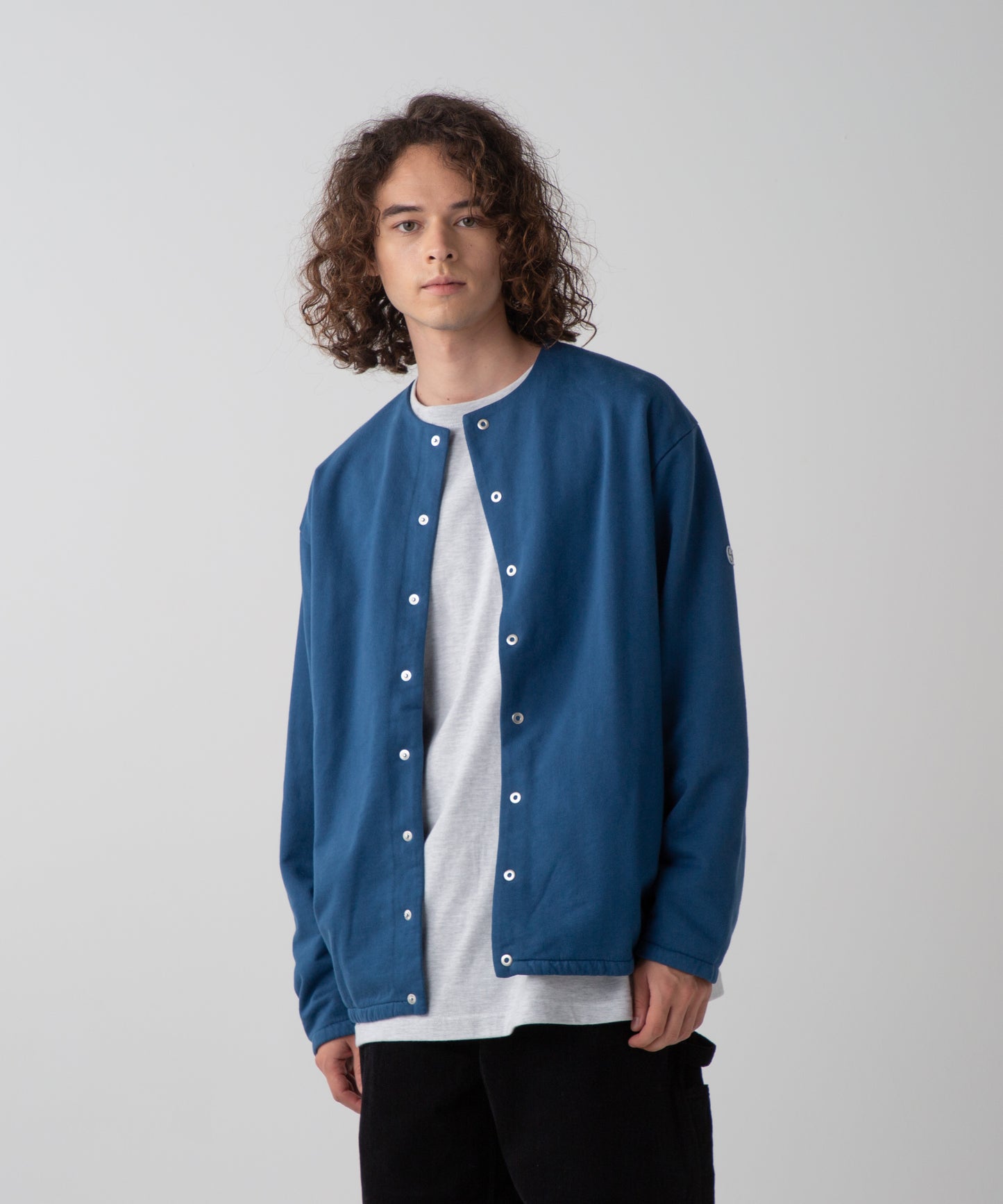 LES HALLES snap cardigan  [bleu]