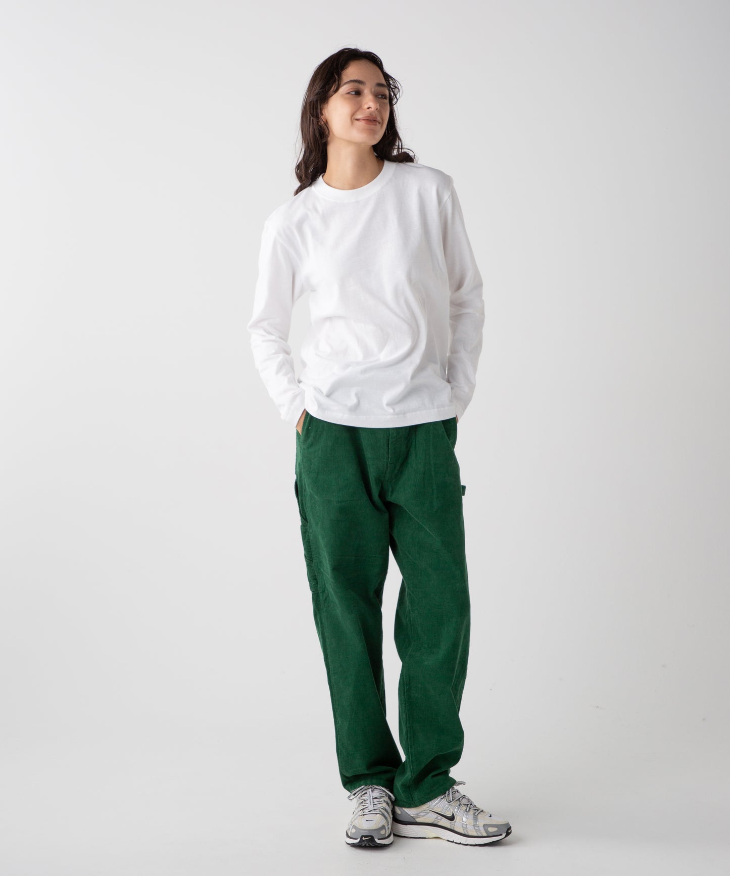 LES HALLES painter / 14W corduroy  [green]