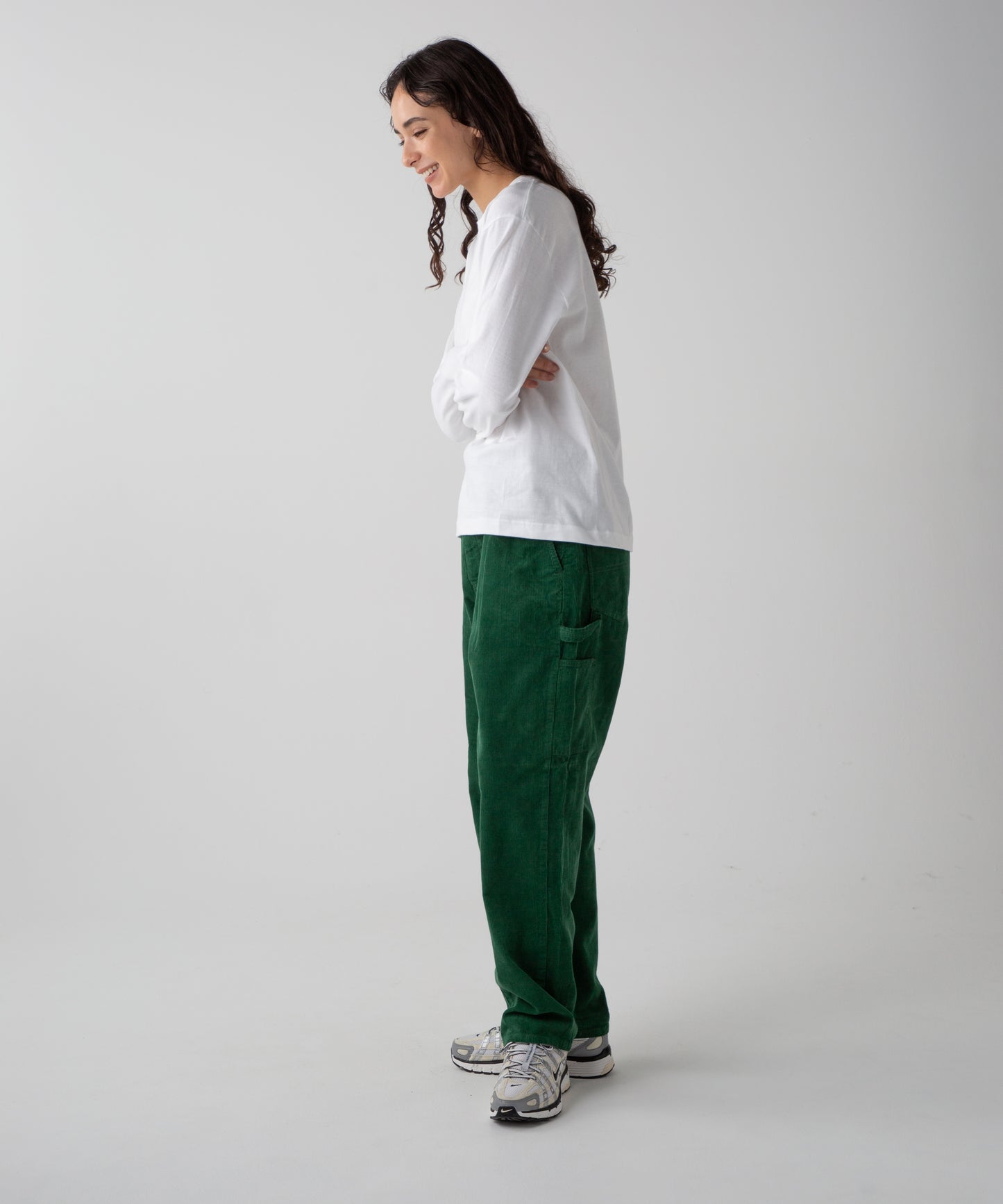 LES HALLES painter / 14W corduroy  [green]