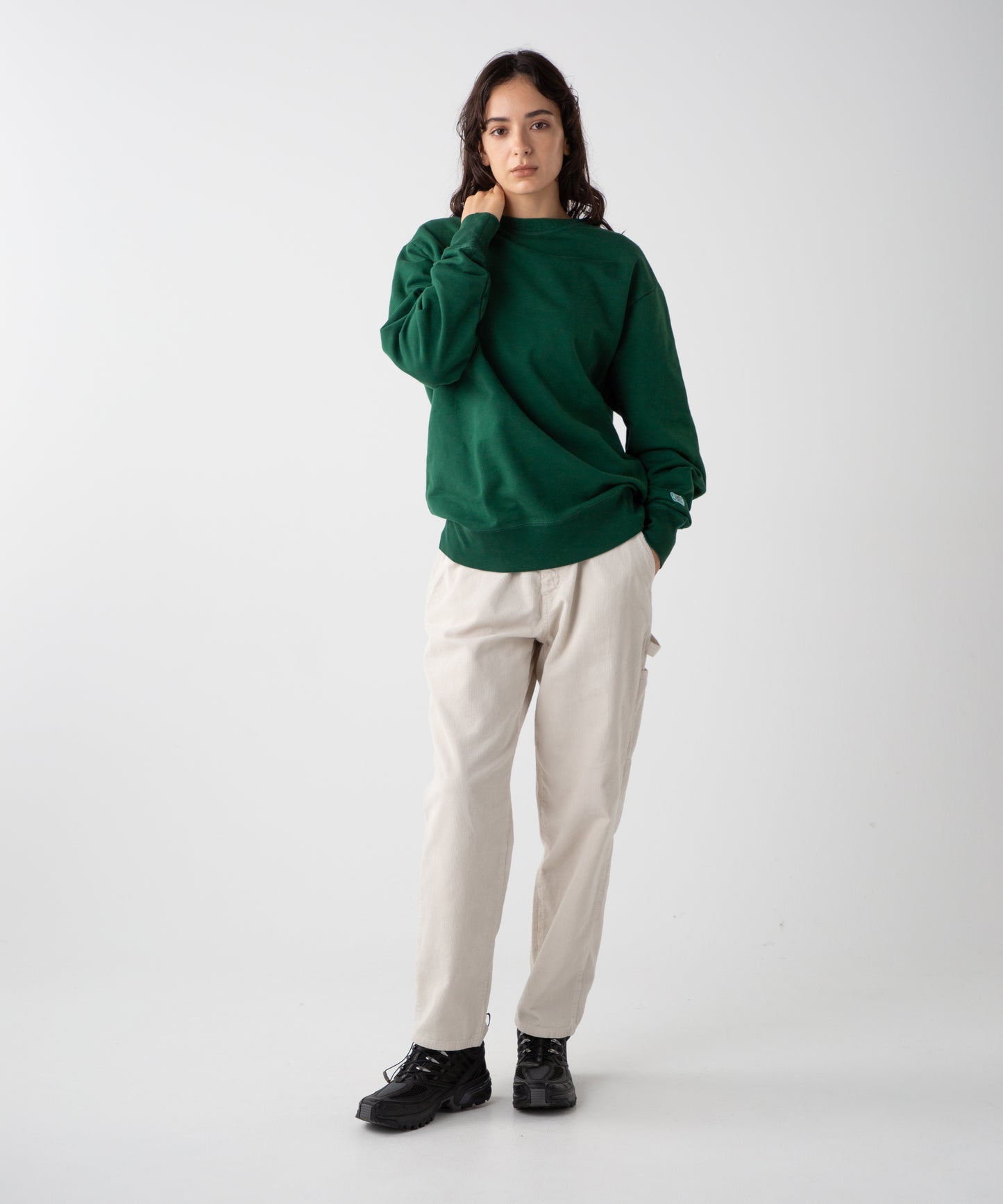 LES HALLES boatneck sweat  [green]