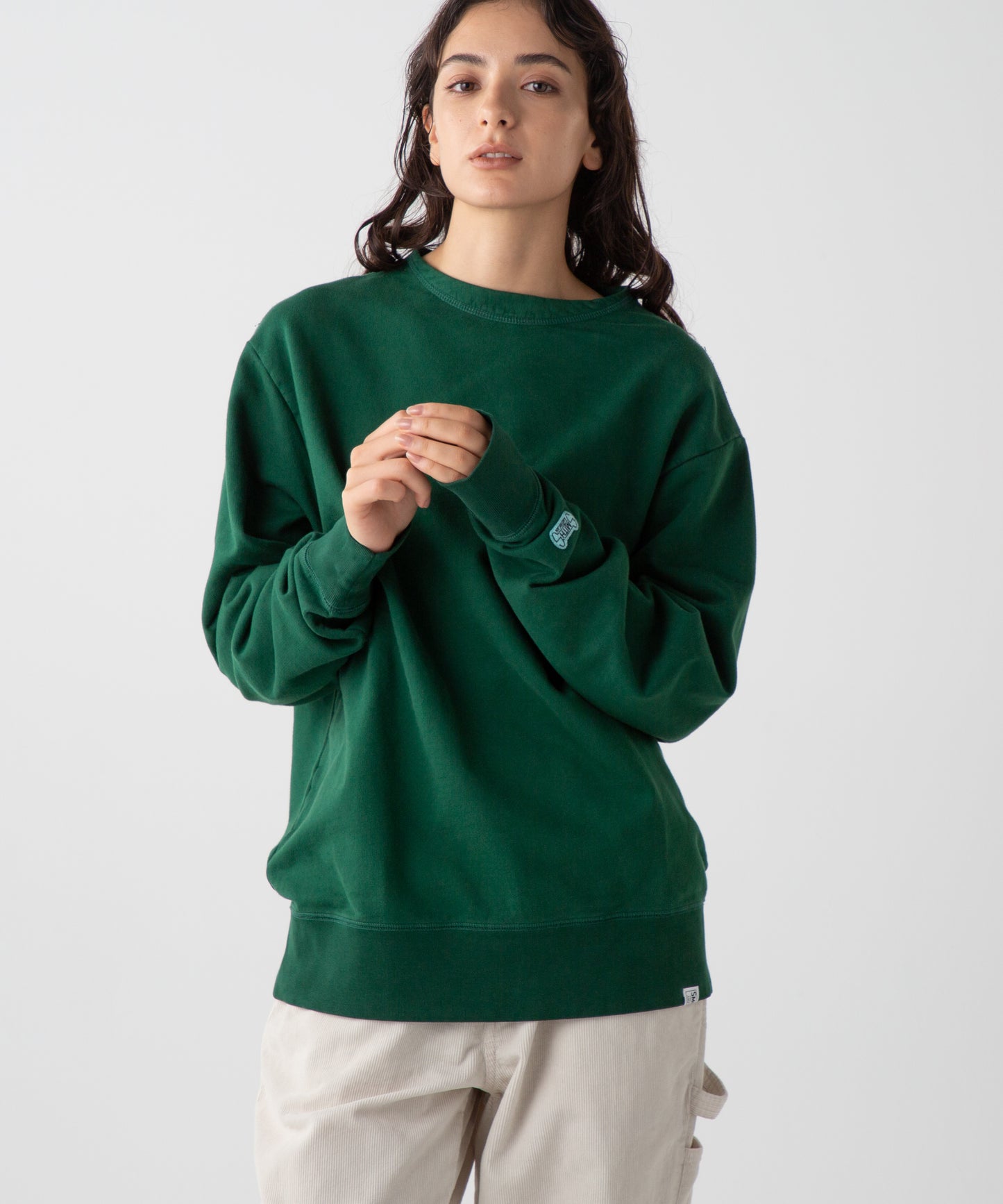 LES HALLES boatneck sweat  [green]