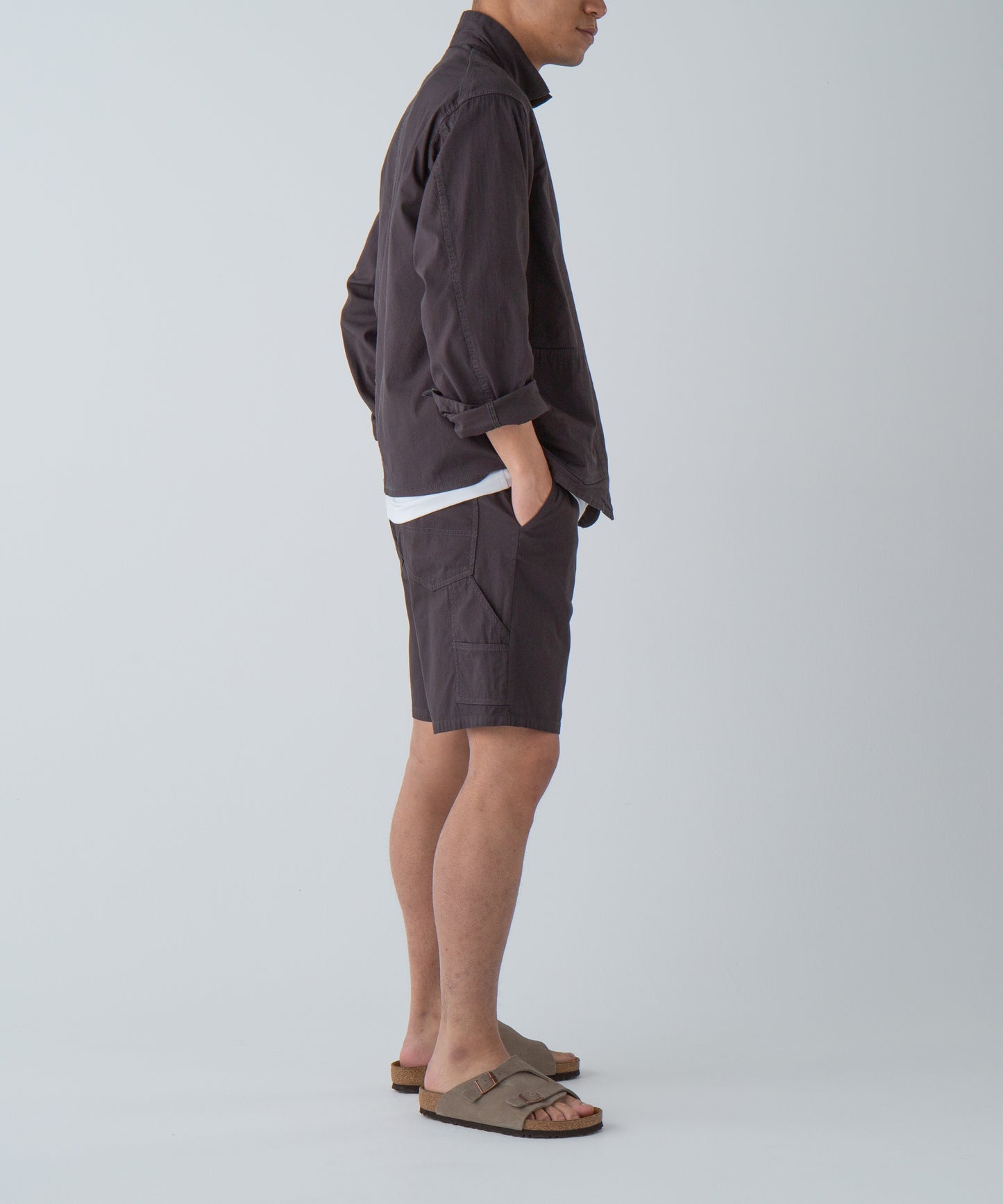 "LES HALLES" jacket / cotton cordlane  [CHARCOAL]