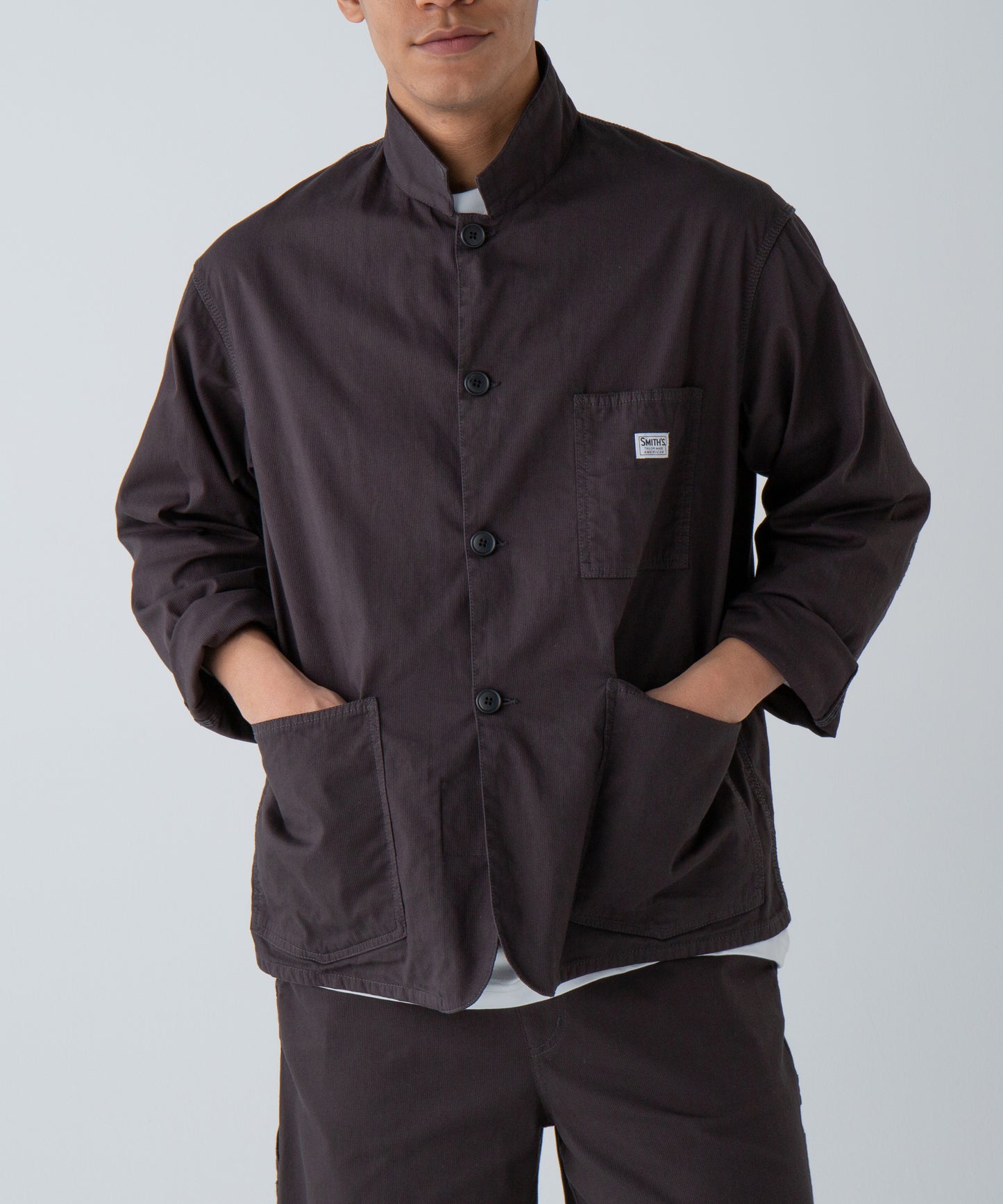 "LES HALLES" jacket / cotton cordlane  [CHARCOAL]