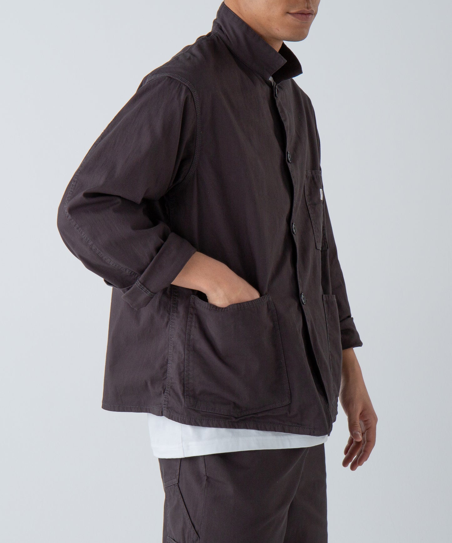 "LES HALLES" jacket / cotton cordlane  [CHARCOAL]