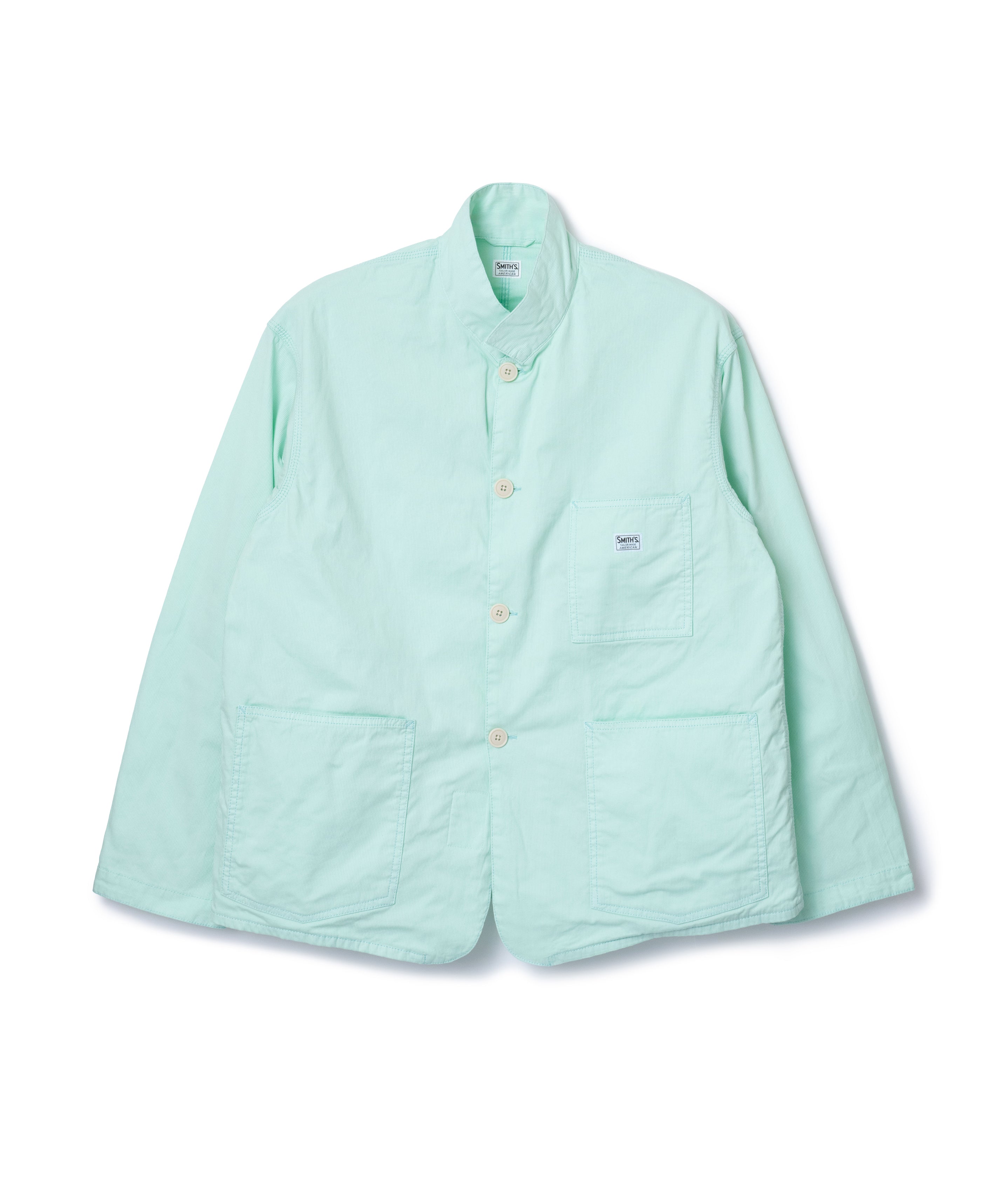 【オシャレ☆SMITH'S AMERICAN】カーキ　ストライプジャケット　L オシャレ☆SMITH'S AMERICAN】カーキストライプジャケットL
