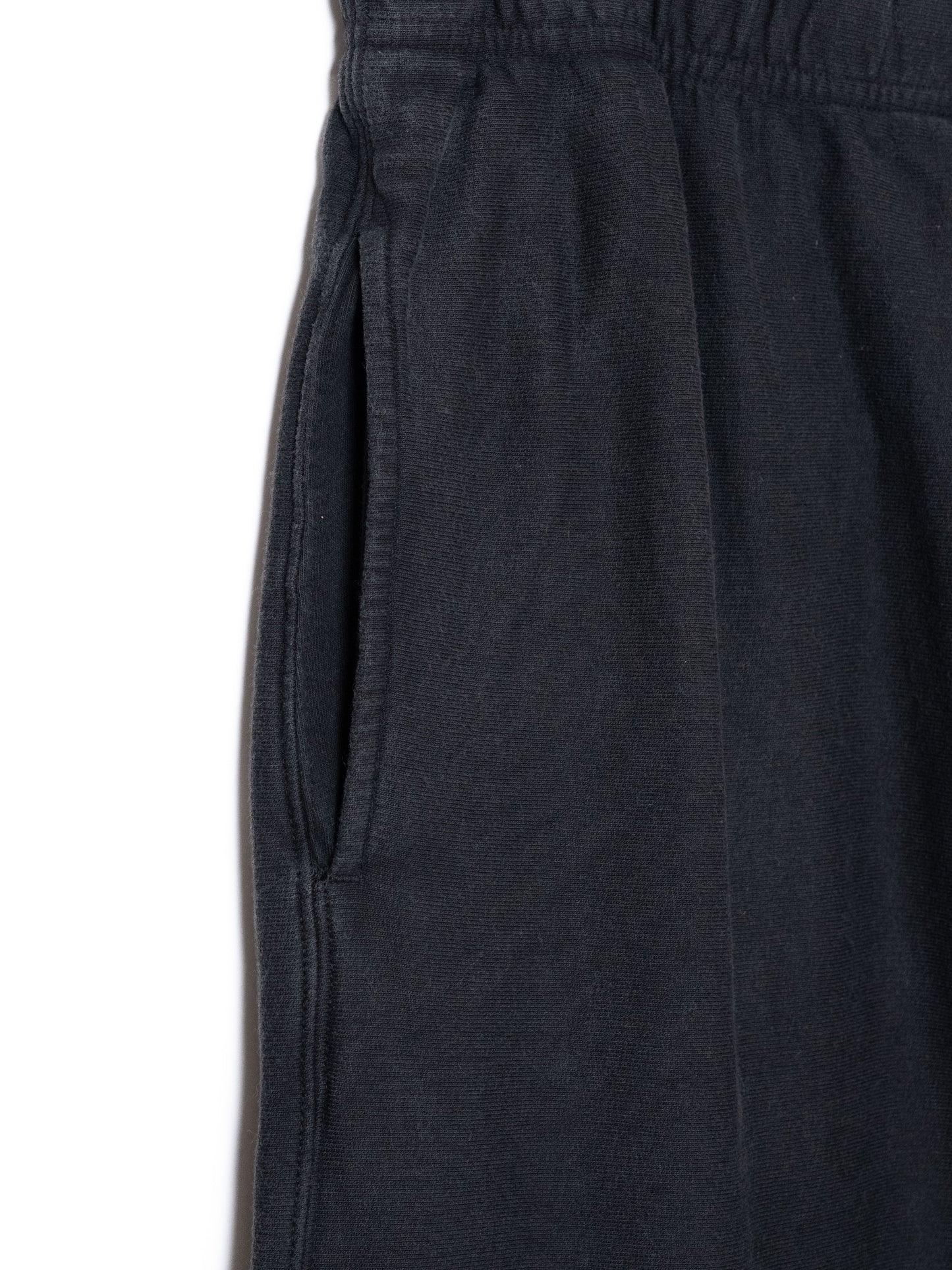 "LES HALLES" truck jersey pants / cotton vintage terry  [CHARCOAL]