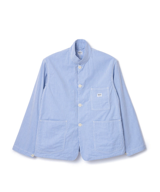 "LES HALLES" jacket / cotton cordlane  [BLUE STRIPE]