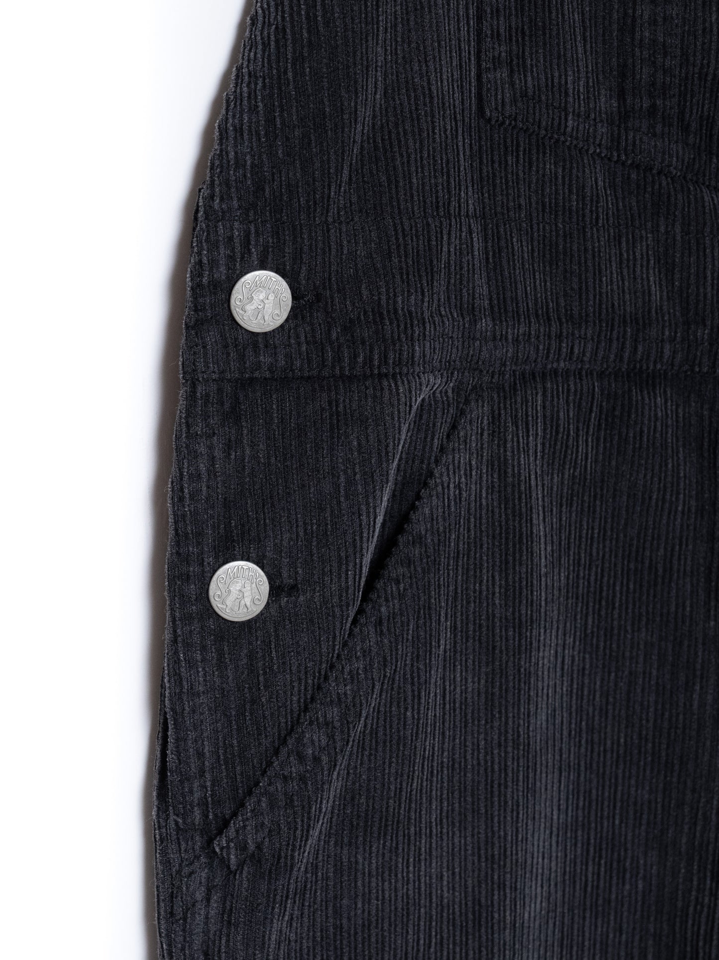 "LES HALLES" overall / uneven cord [NOIR]