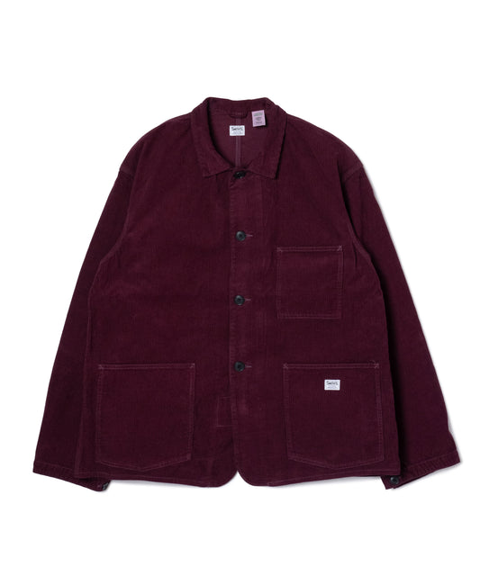 LES HALLES chore jacket / 14W corduroy  [bordeaux]