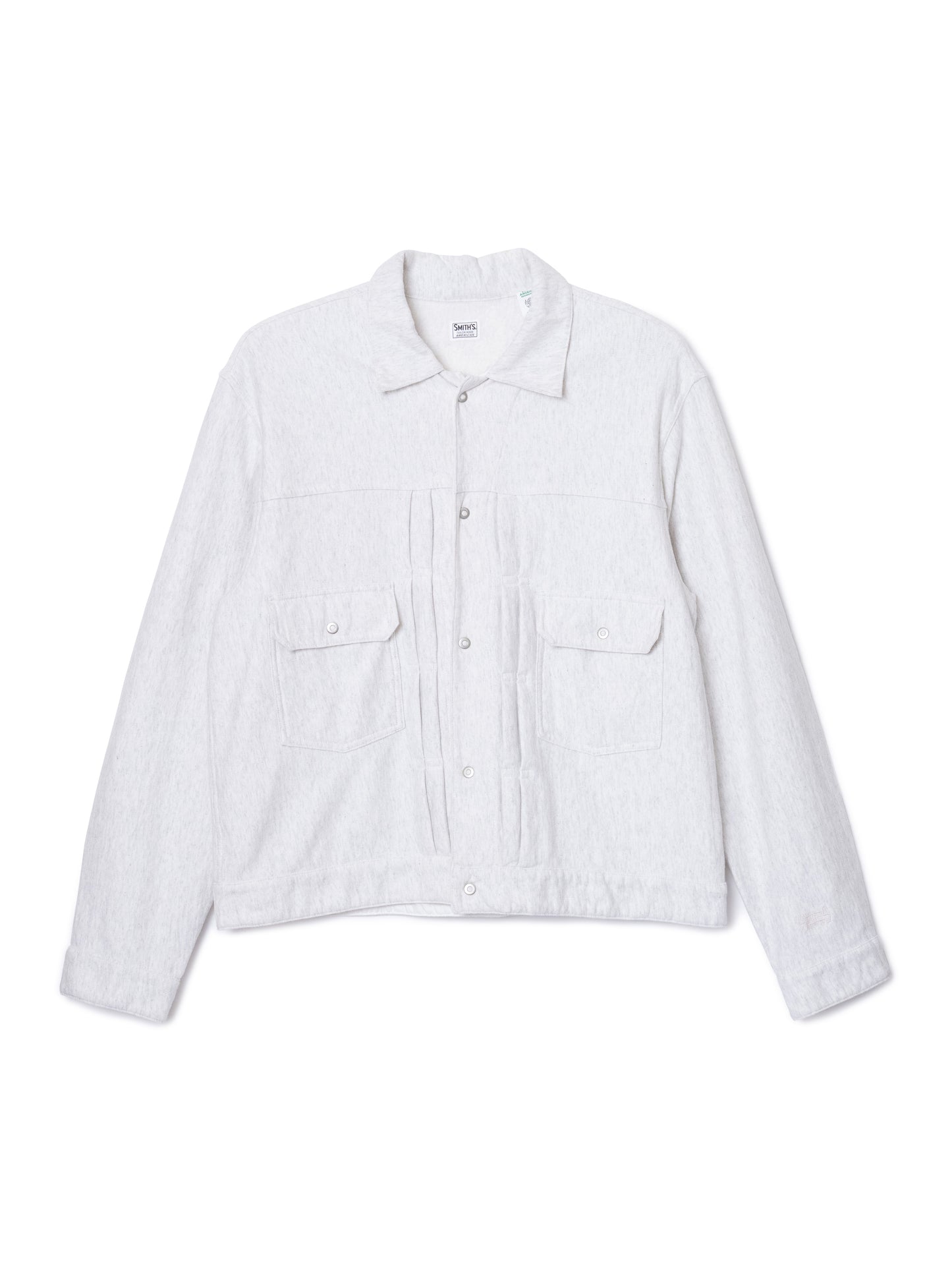 "LES HALLES" truck sweat / cotton vintage terry  [GREY HEATHER]