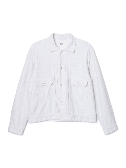 "LES HALLES" truck sweat / cotton vintage terry  [GREY HEATHER]