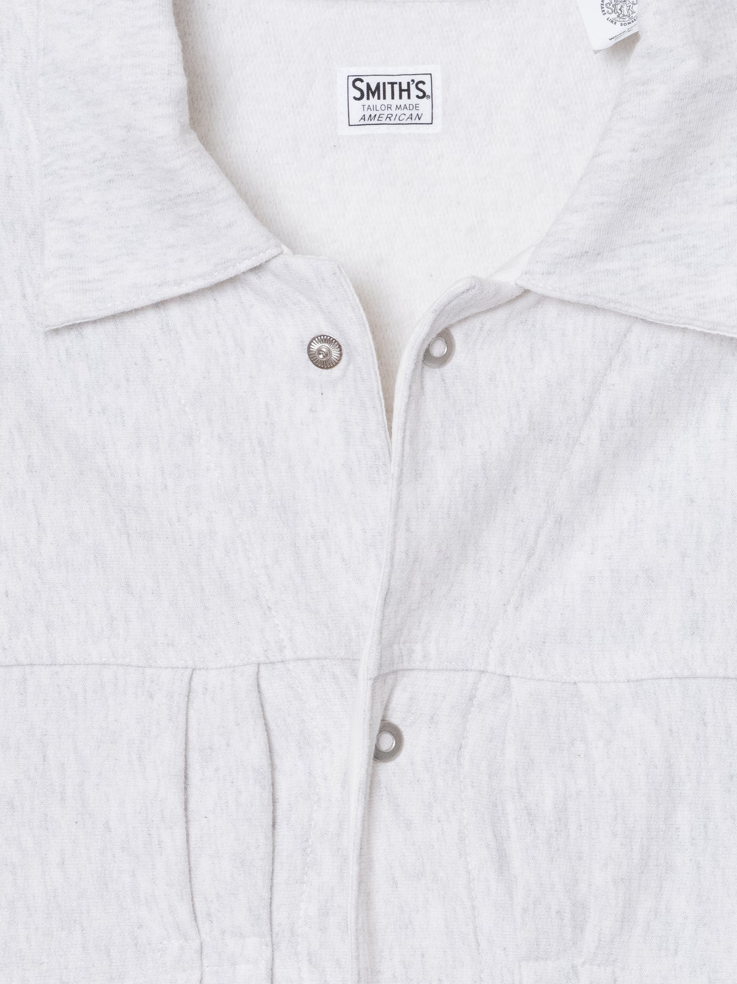 "LES HALLES" truck sweat / cotton vintage terry  [GREY HEATHER]