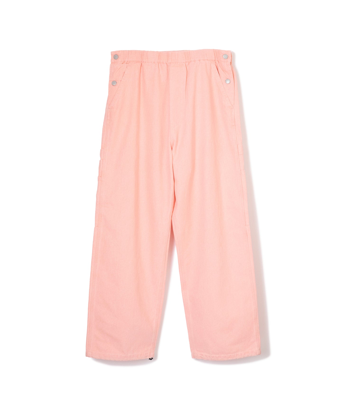 "VENICE" half overalls /coating canvas [PINK]