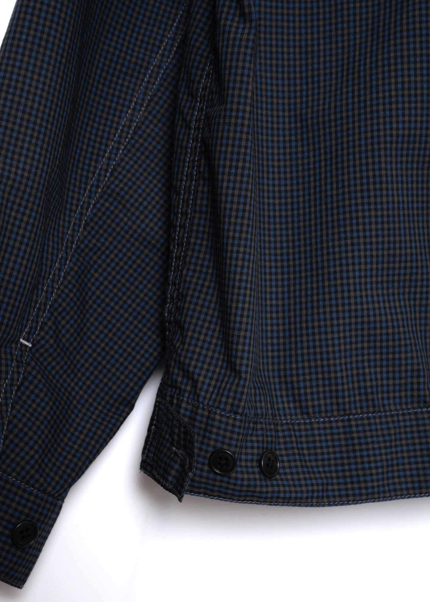 BROOKLYN trucker shirt jac / T/C American plaid [NAVY]